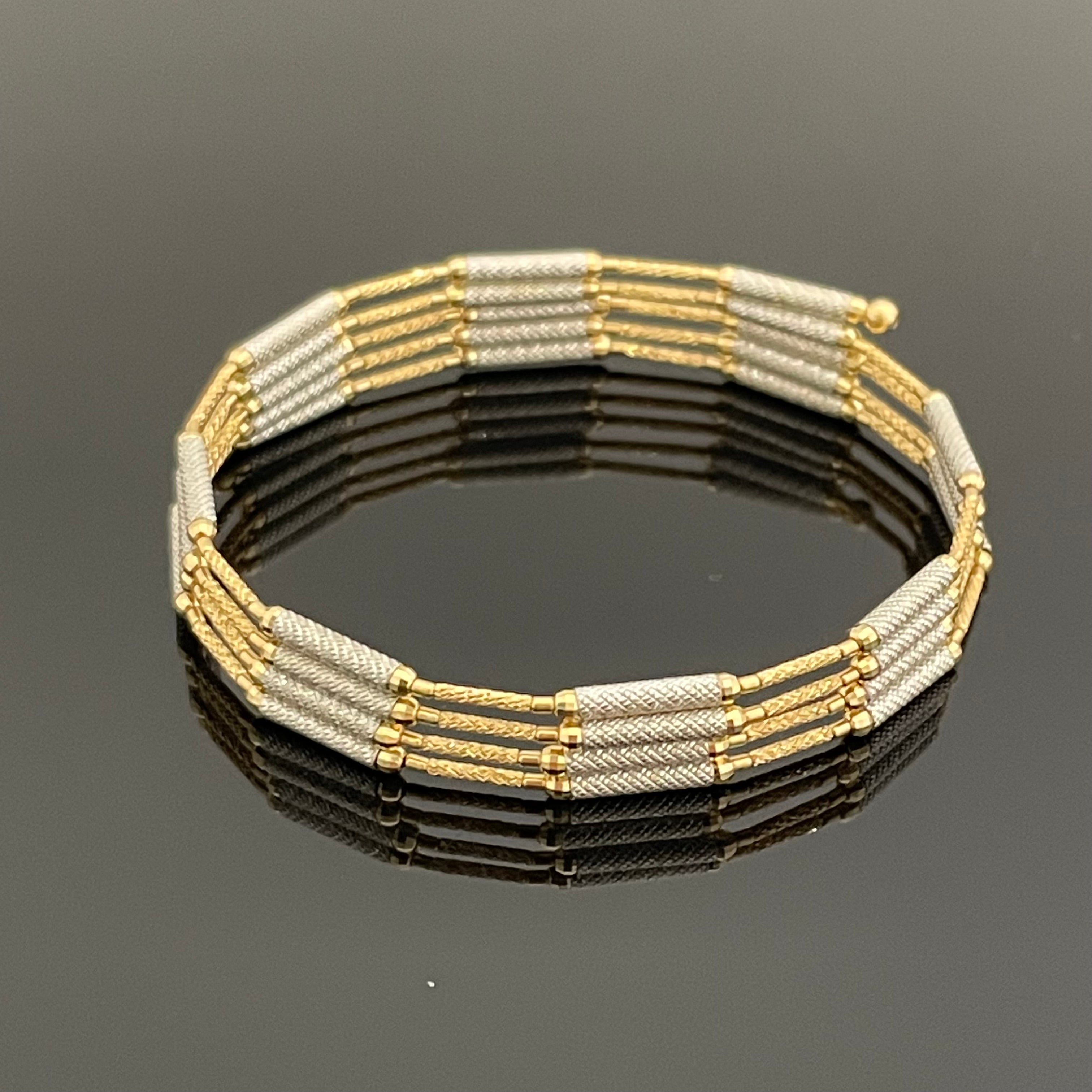 ノンブランド _K18マグネット式 _バングル/ネックレス_70cm／_中古品