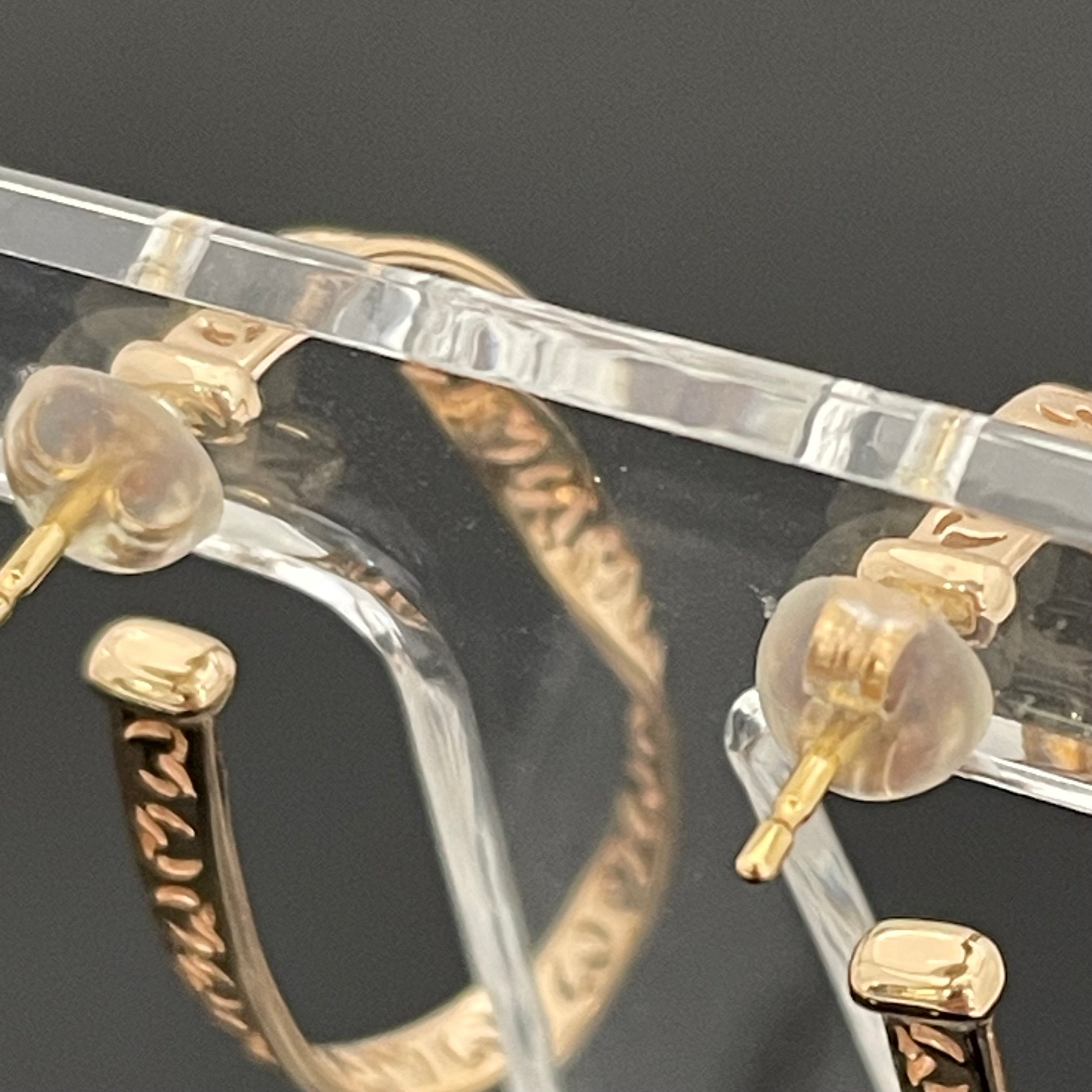ノンブランド _K18デザインピアス _5g（キャッチ込み）_中古品