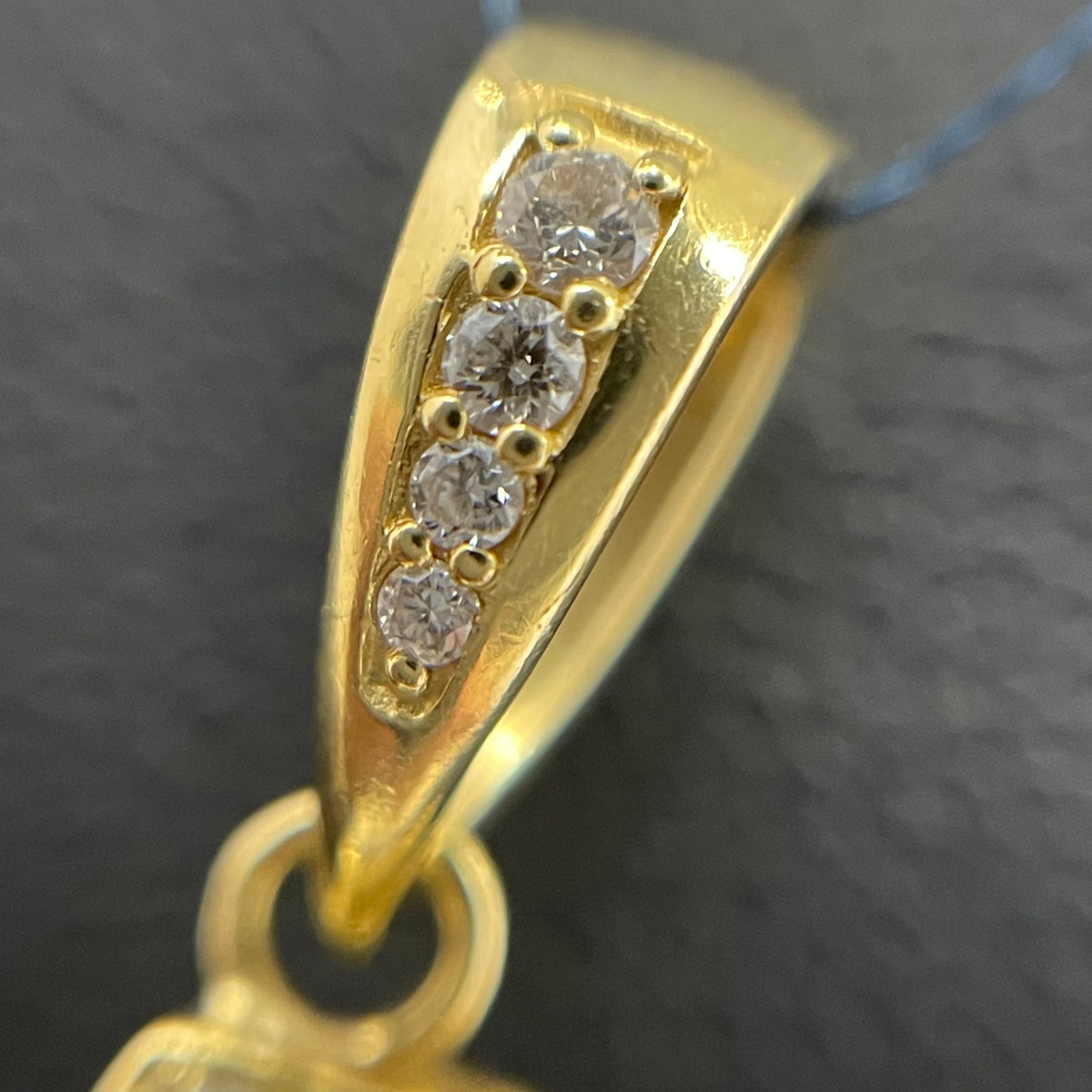 ゆきざき _NOMBRE _ナンバーペンダントトップ_【1】Sサイズ K18YG _中古品