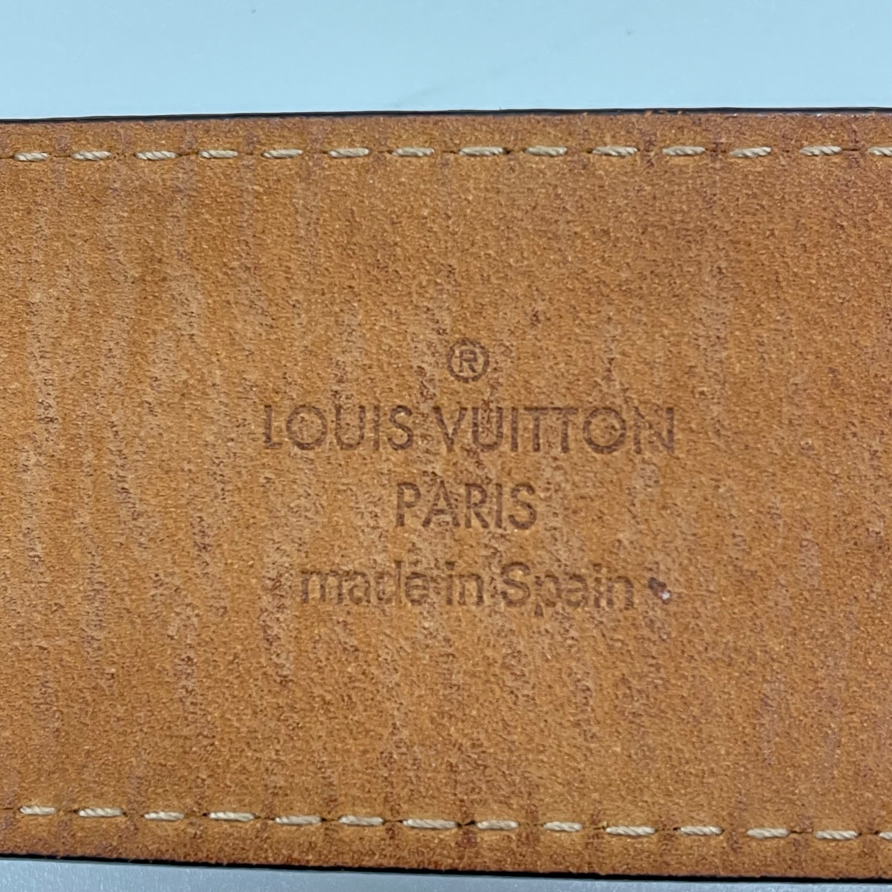 LOUIS VUITTON_モノグラム サンチュール_LVイニシャルベルト_M9608／95／38in_中古品