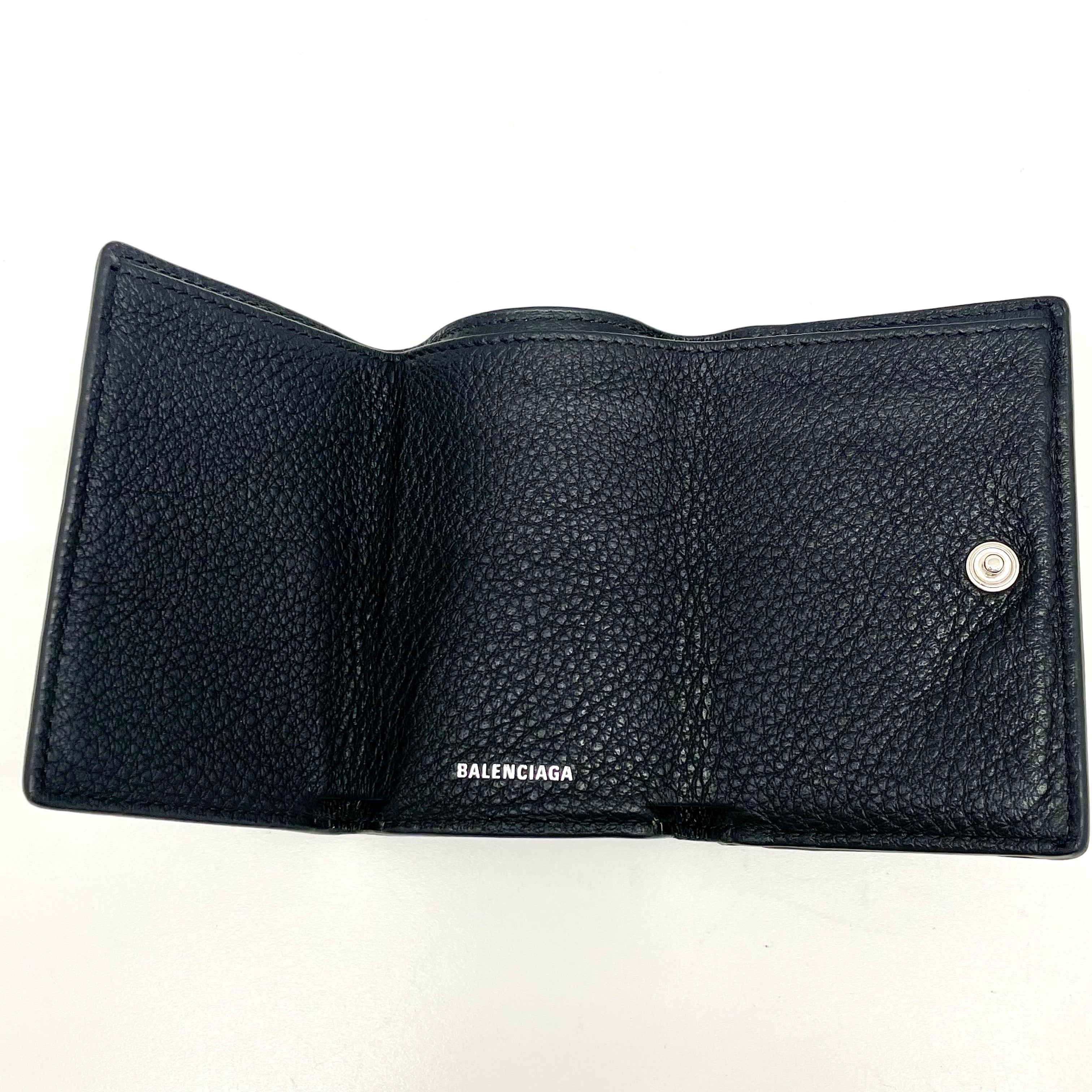 BALENCIAGA_（バレンシアガ) _3つ折り財布 _ペーパーミニウォレット_ 391446 _中古品