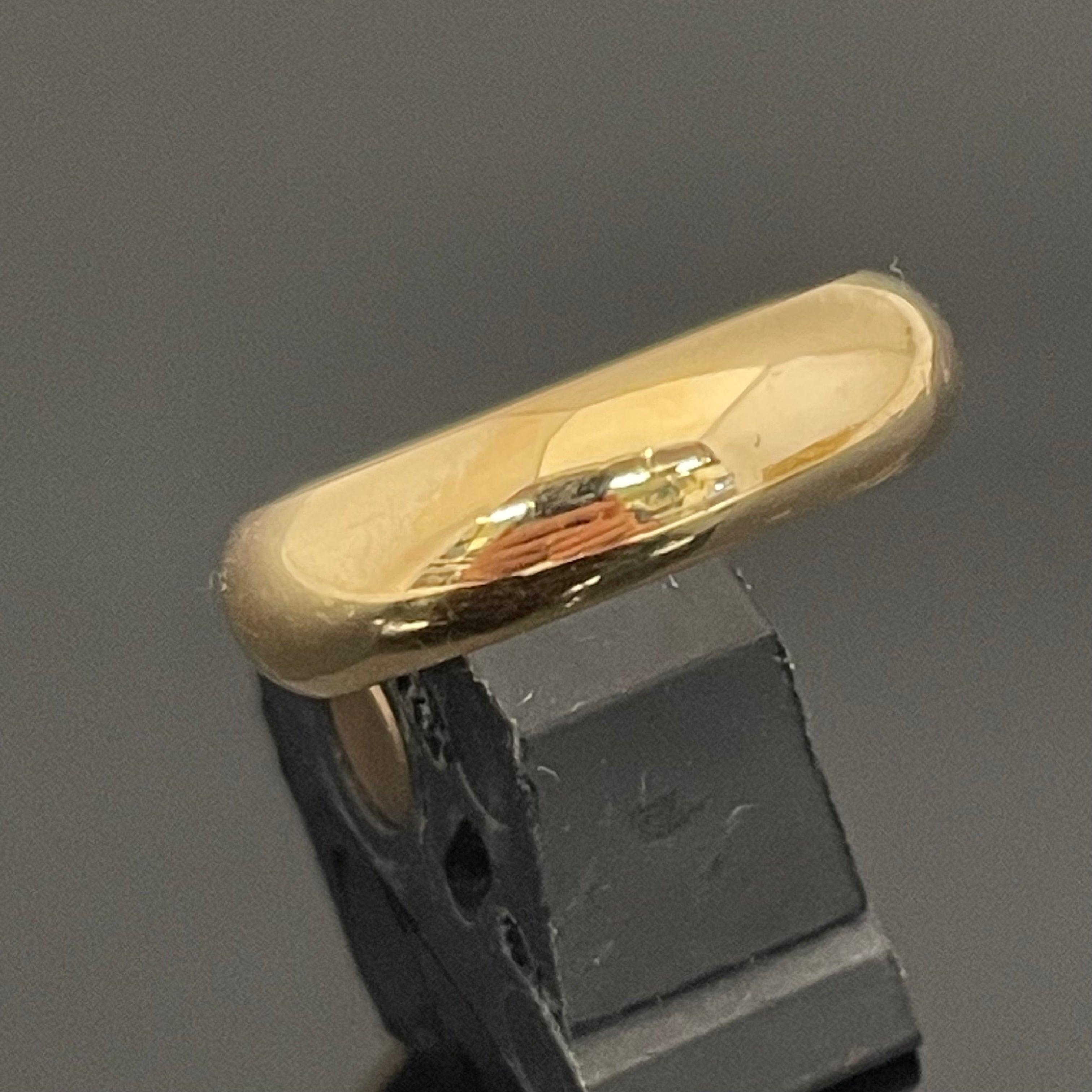 ノンブランド _K18甲丸リング（指輪）_12.1g/＃17号 _中古品