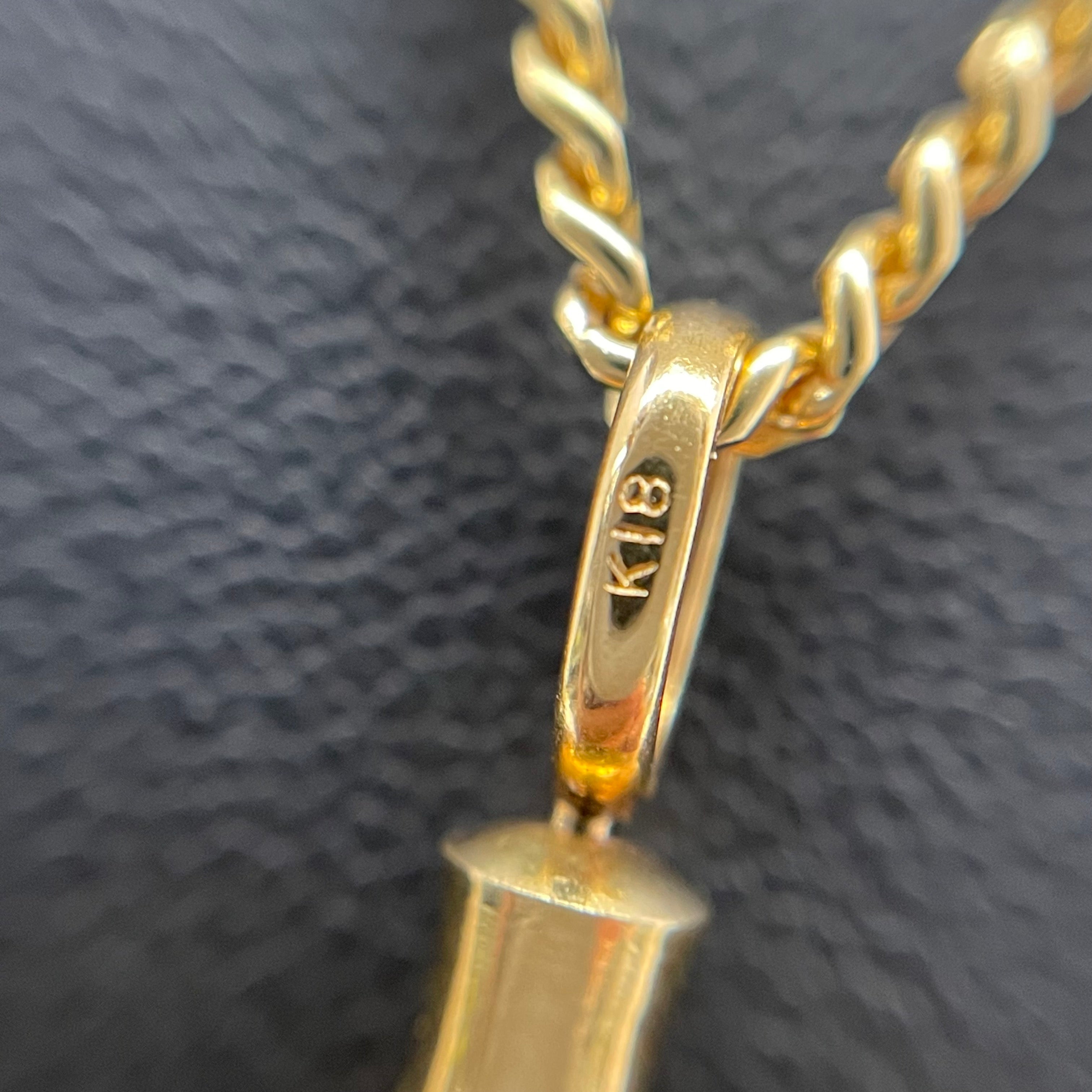 ノンブランド _ メイプルリーフ金貨 _ペンダントネックレス_純金コイン1/2oz（枠/チェーンK18）32.9g_中古品