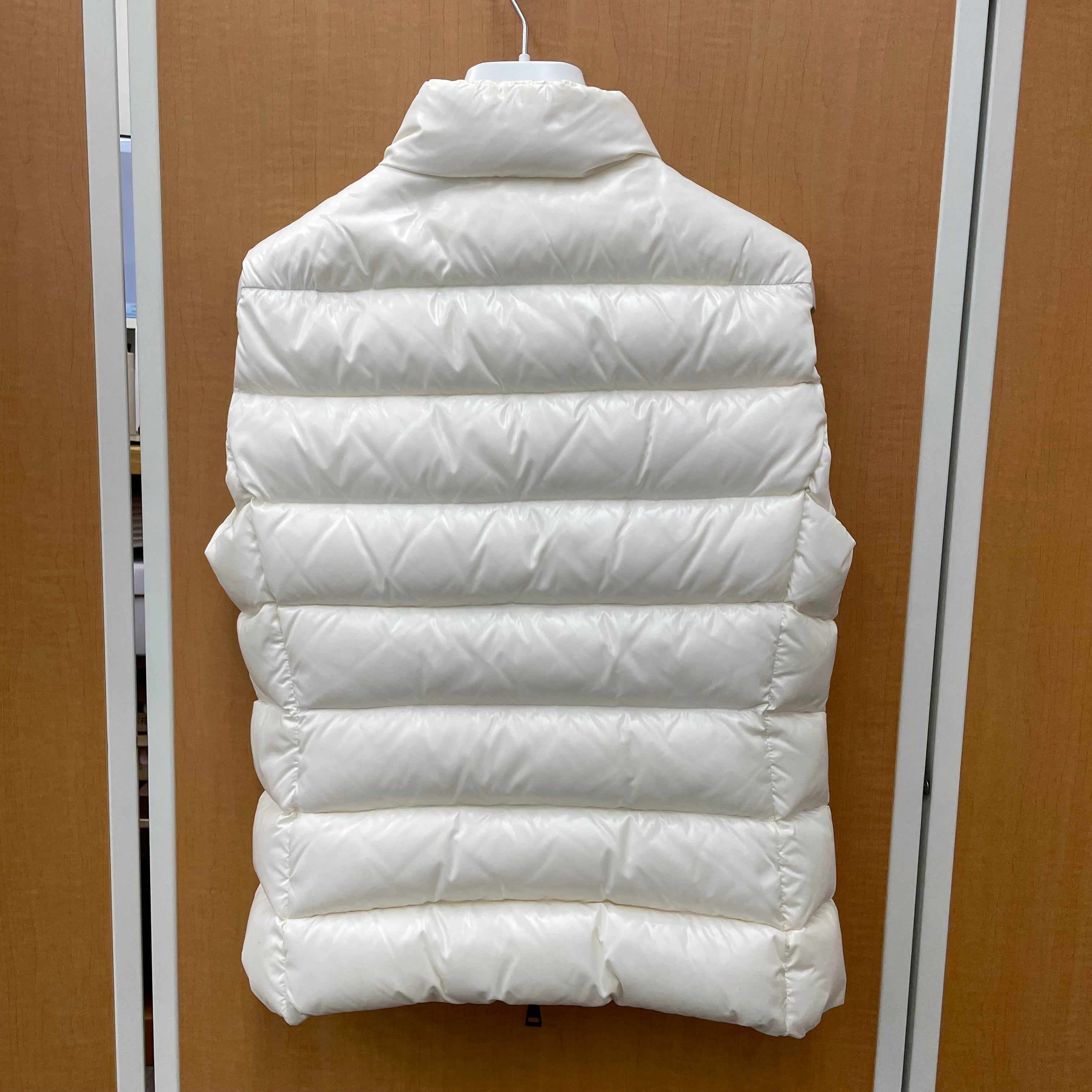 MONCLER_（モンクレール）_レディス用ダウンベスト_GHANY GILET _ホワイト サイズ＃1 _中古品