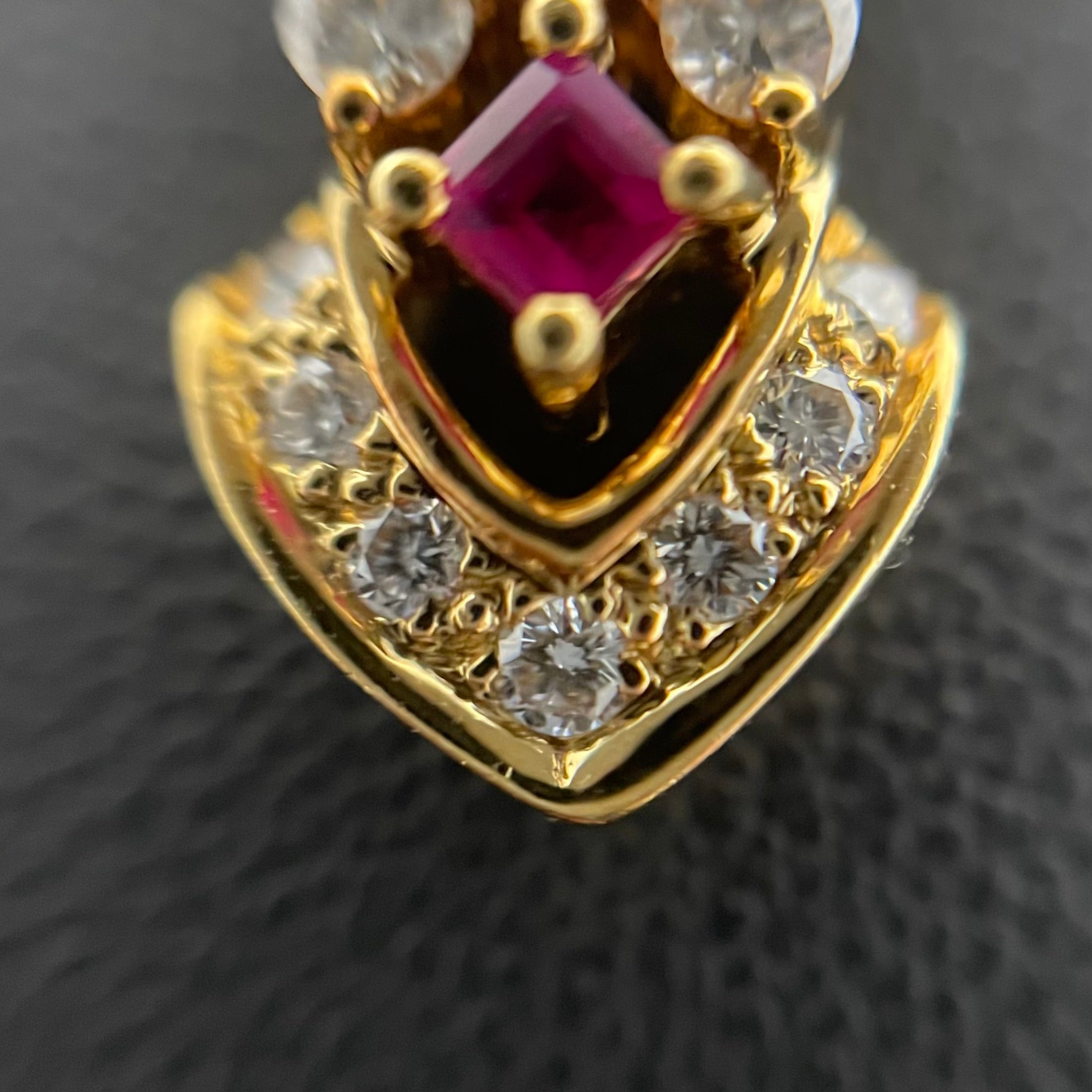 POLA_（ポーラ）_K18ルビー＆ダイヤモンド_ ペンダントトップ _R0.12ct/FD0.32ct/3.0g_ 中古品