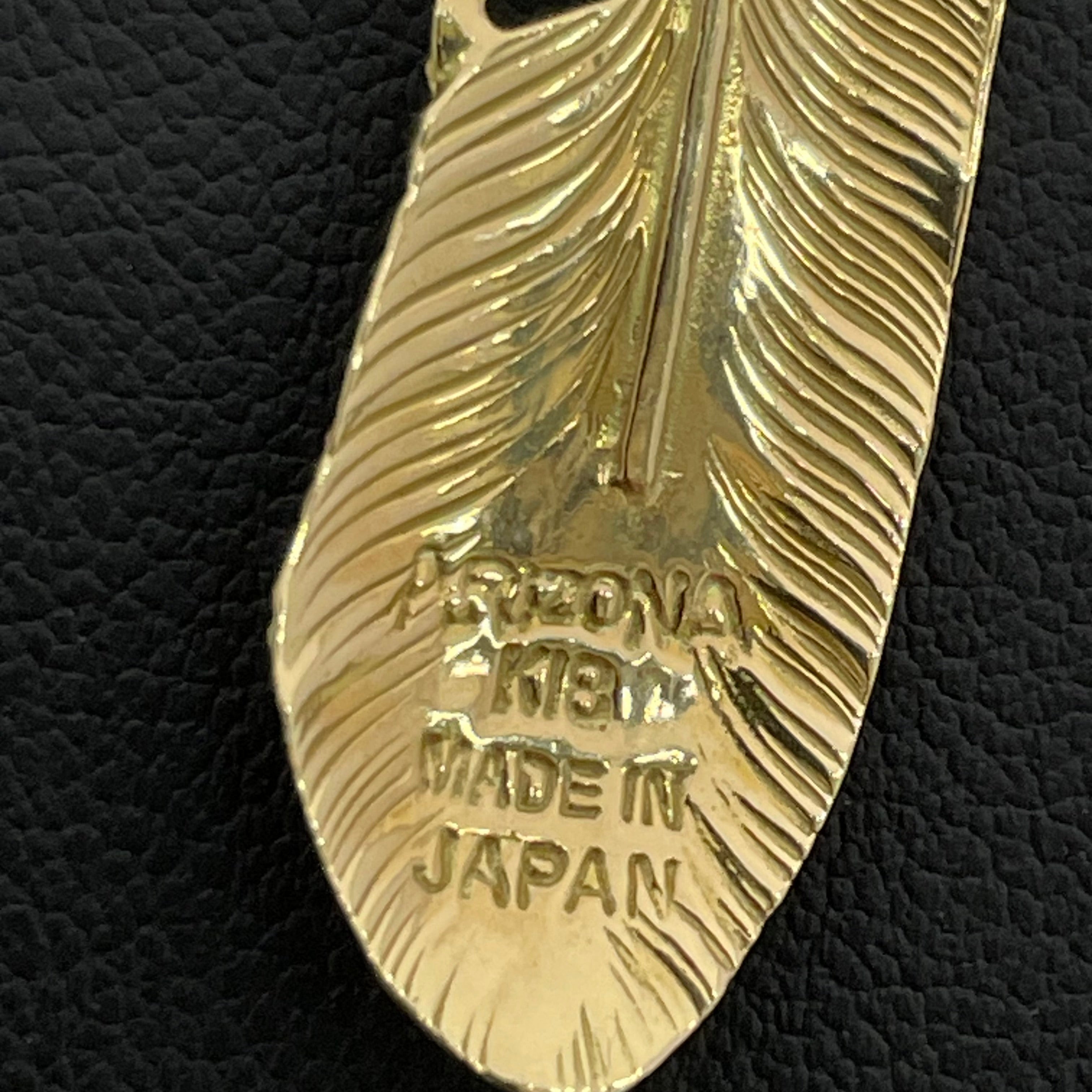 ARIZONA FREEDOM_（アリゾナフリーダム）_K18／全金フェザートップ（右向き）_中古品