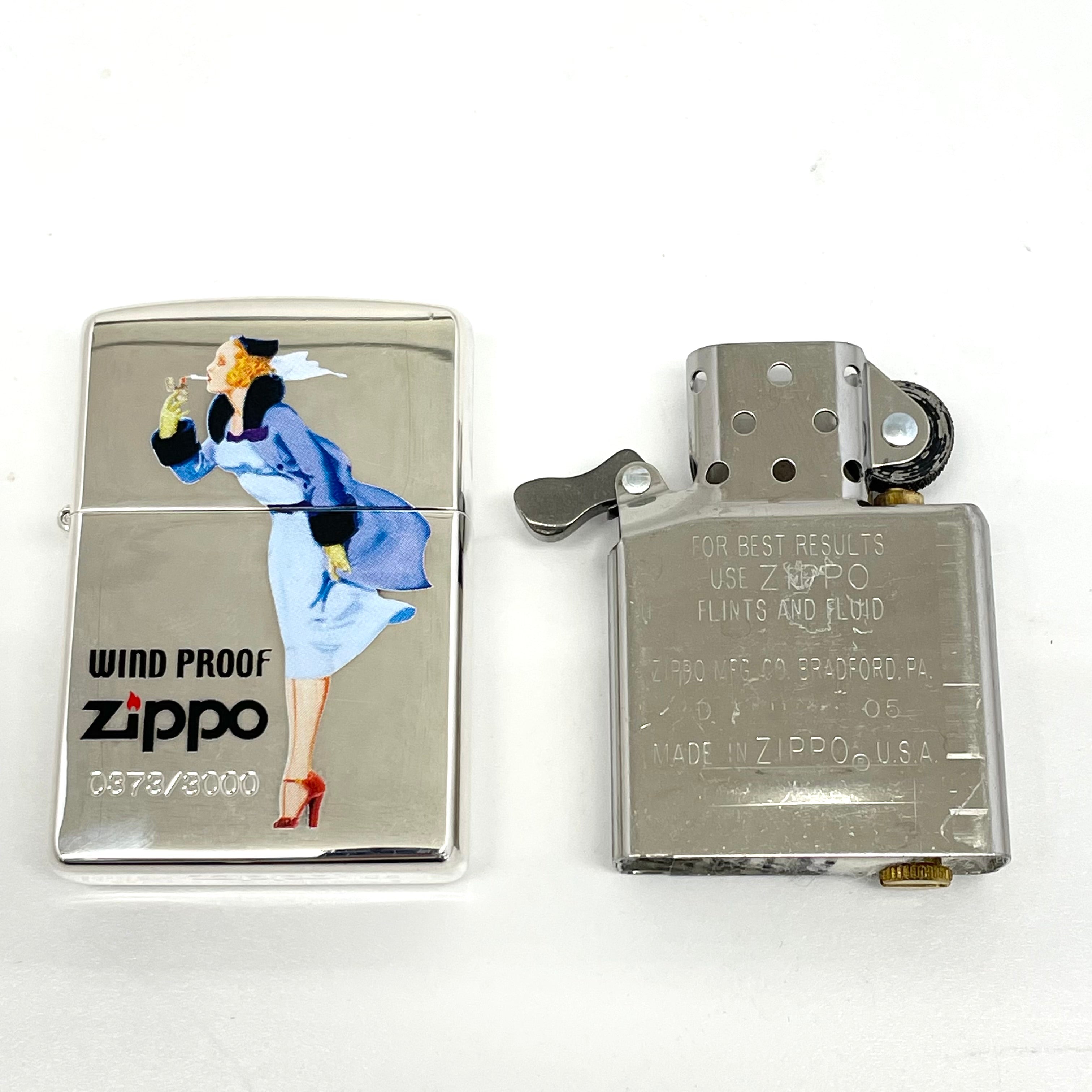 Zippo_（ジッポー）_Windy girl懐中時計セット_ 3000個限定 _未使用品