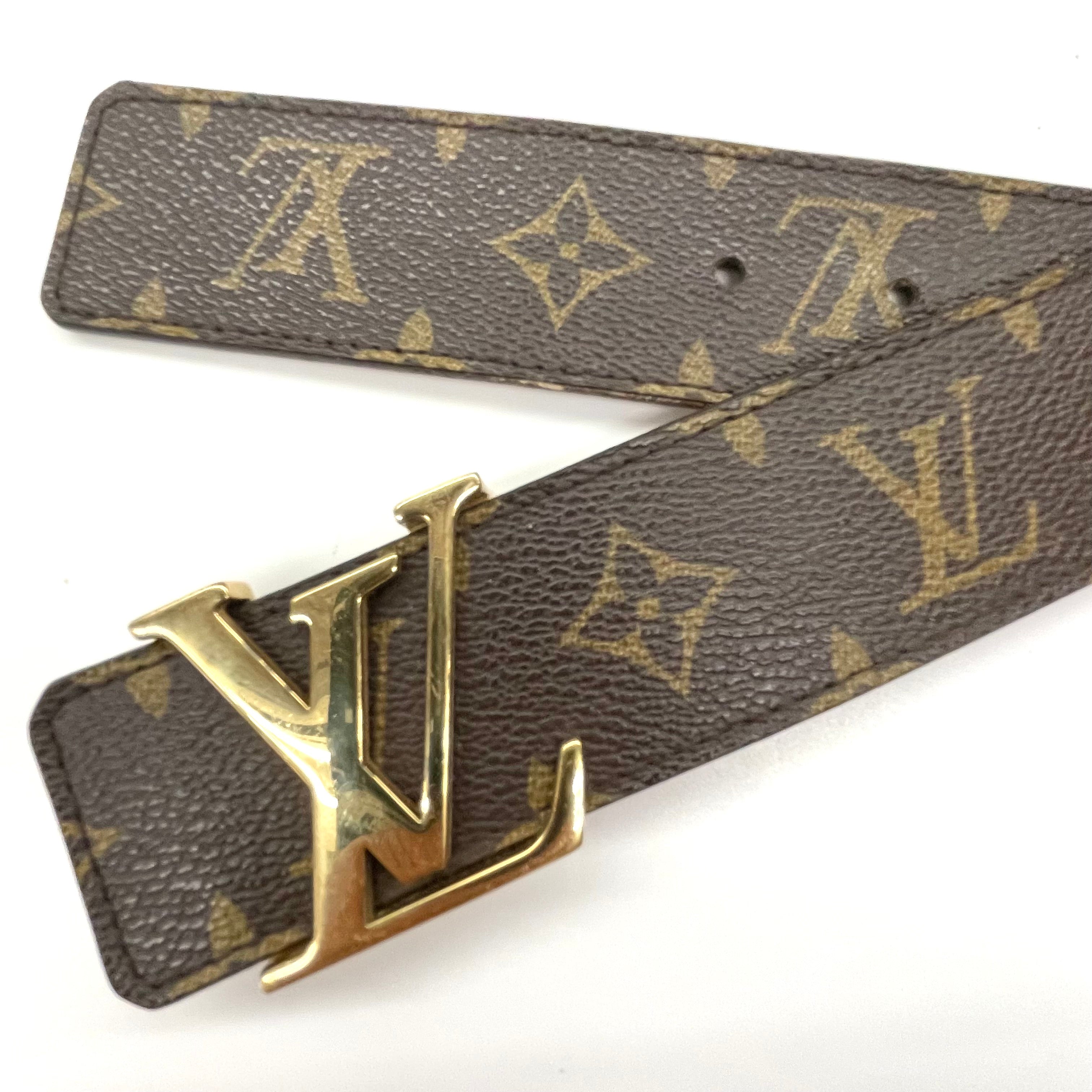 LOUIS VUITTON_モノグラム サンチュール_LVイニシャルベルト_M9608／95／38in_中古品
