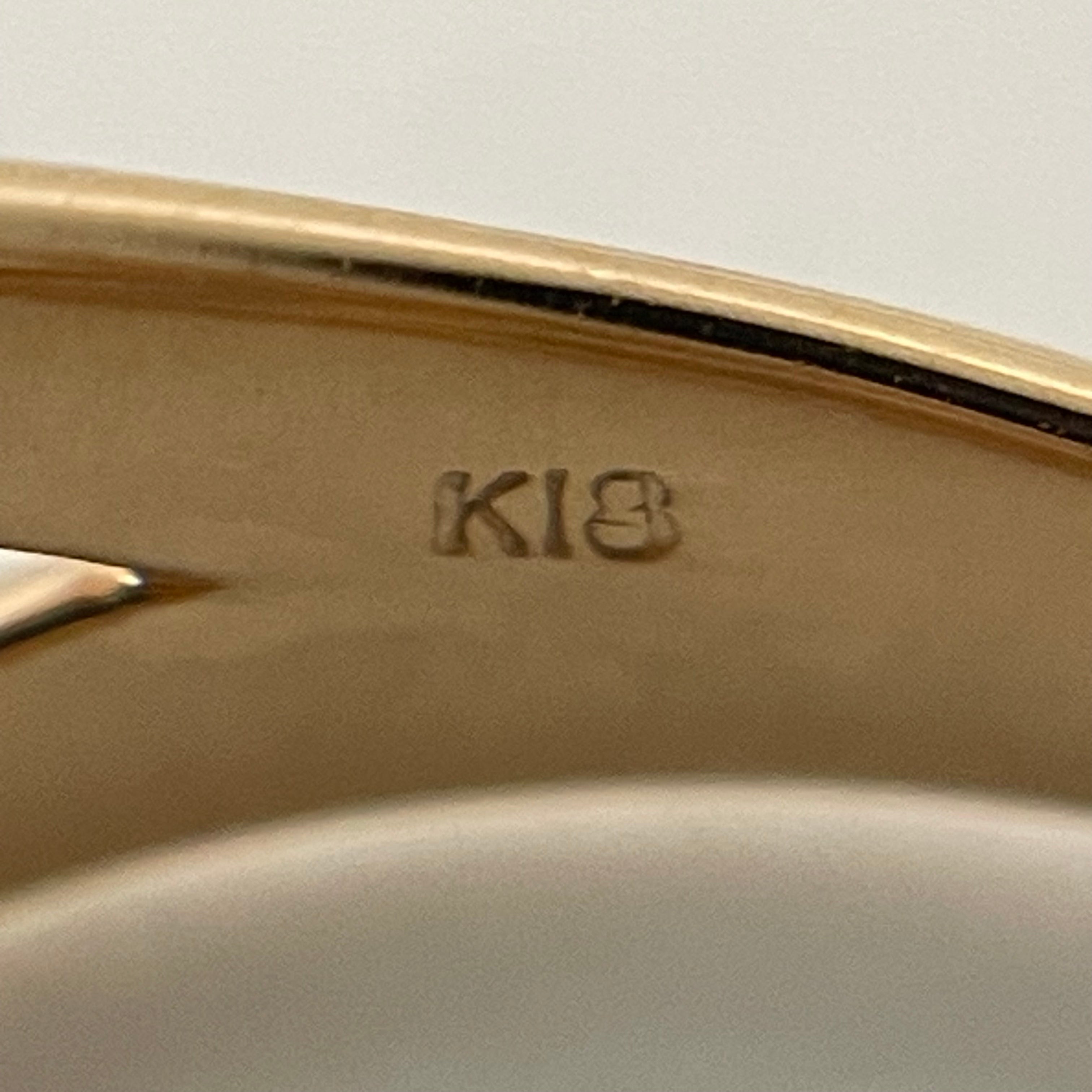 ノンブランド _K18RGファッションリング_D0.15ct/3.8g/＃15号_中古品