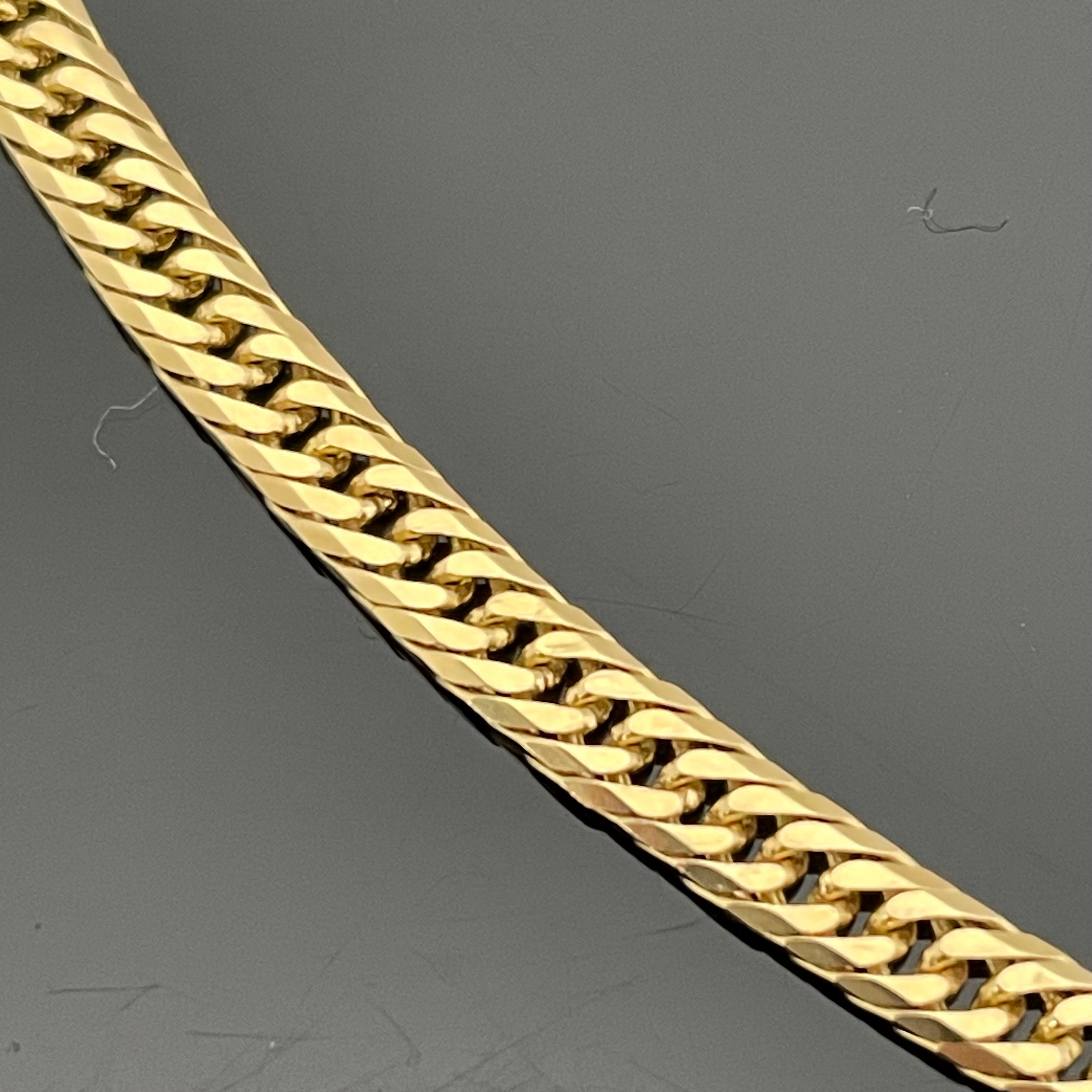 ノンブランド _K18アンクレット _トリプル8面カット _10.4g／24cm_ 中古品