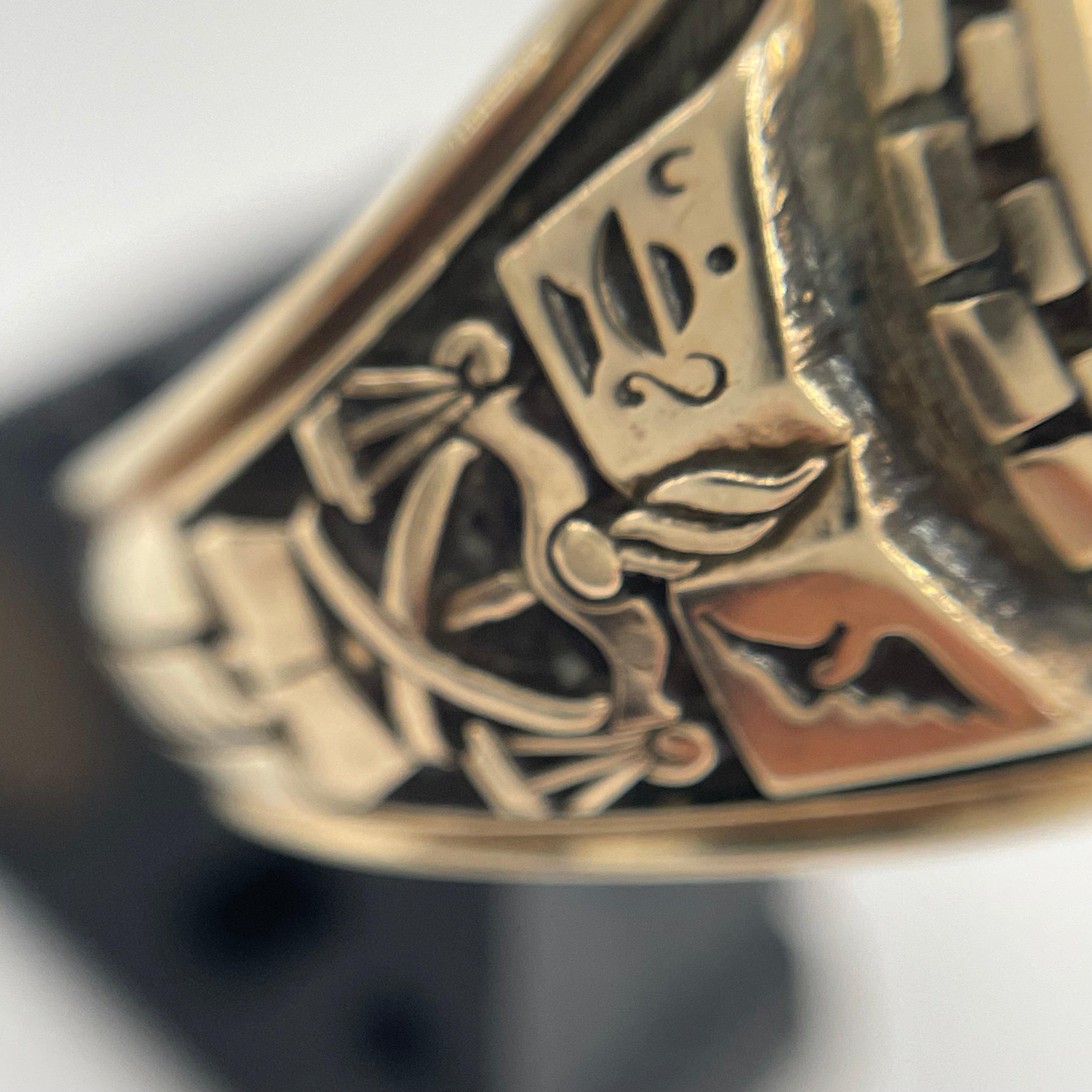 NAKAGAWA_ JOHN ROBERTS_（中川ジョンロバーツ）_10Kヴィンテージカレッジリング_ 中古品