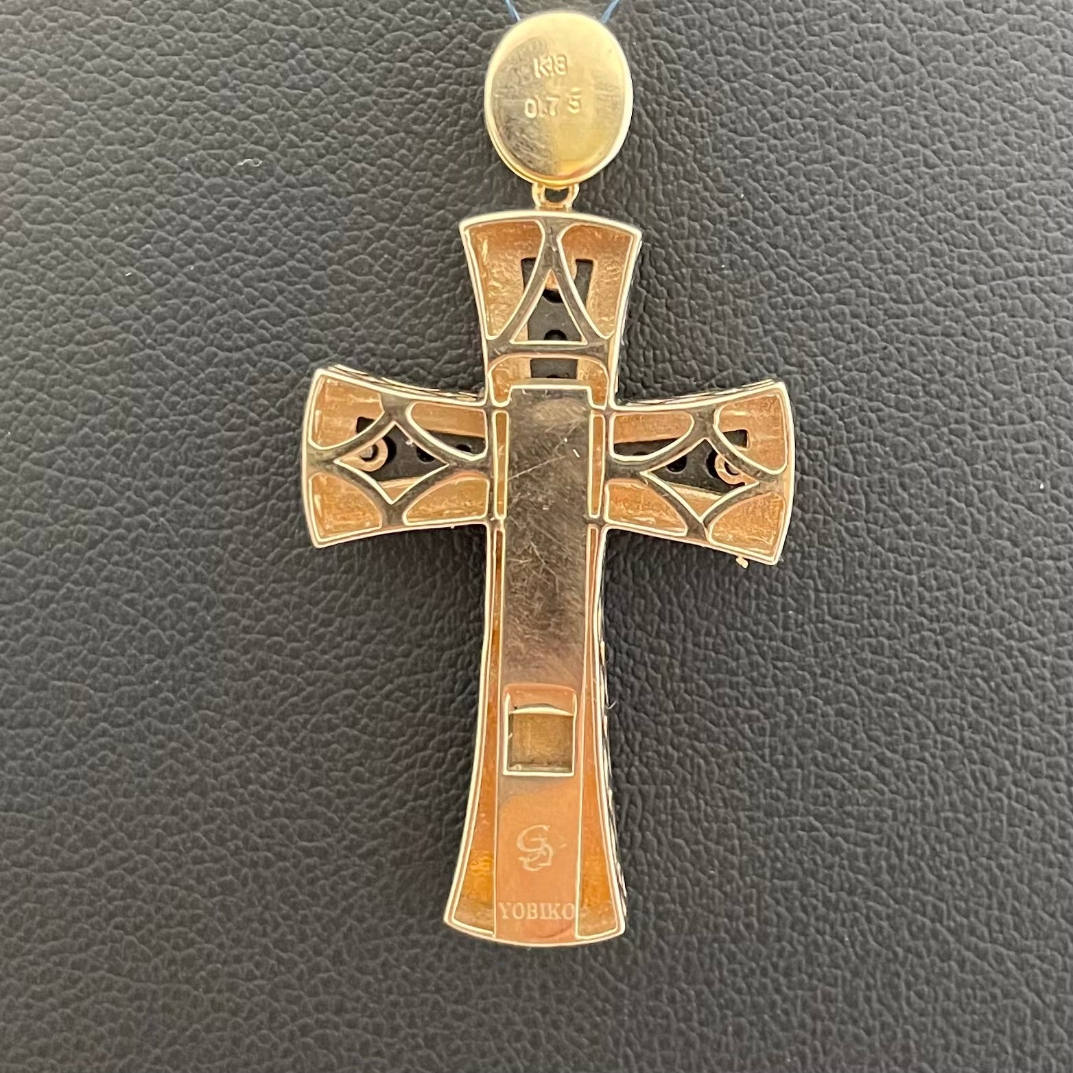 ゆきざき YOBIKO_（ヨビコ）_ペンダントトップ_K18PG／BD0.75ct／10.1g_中古品