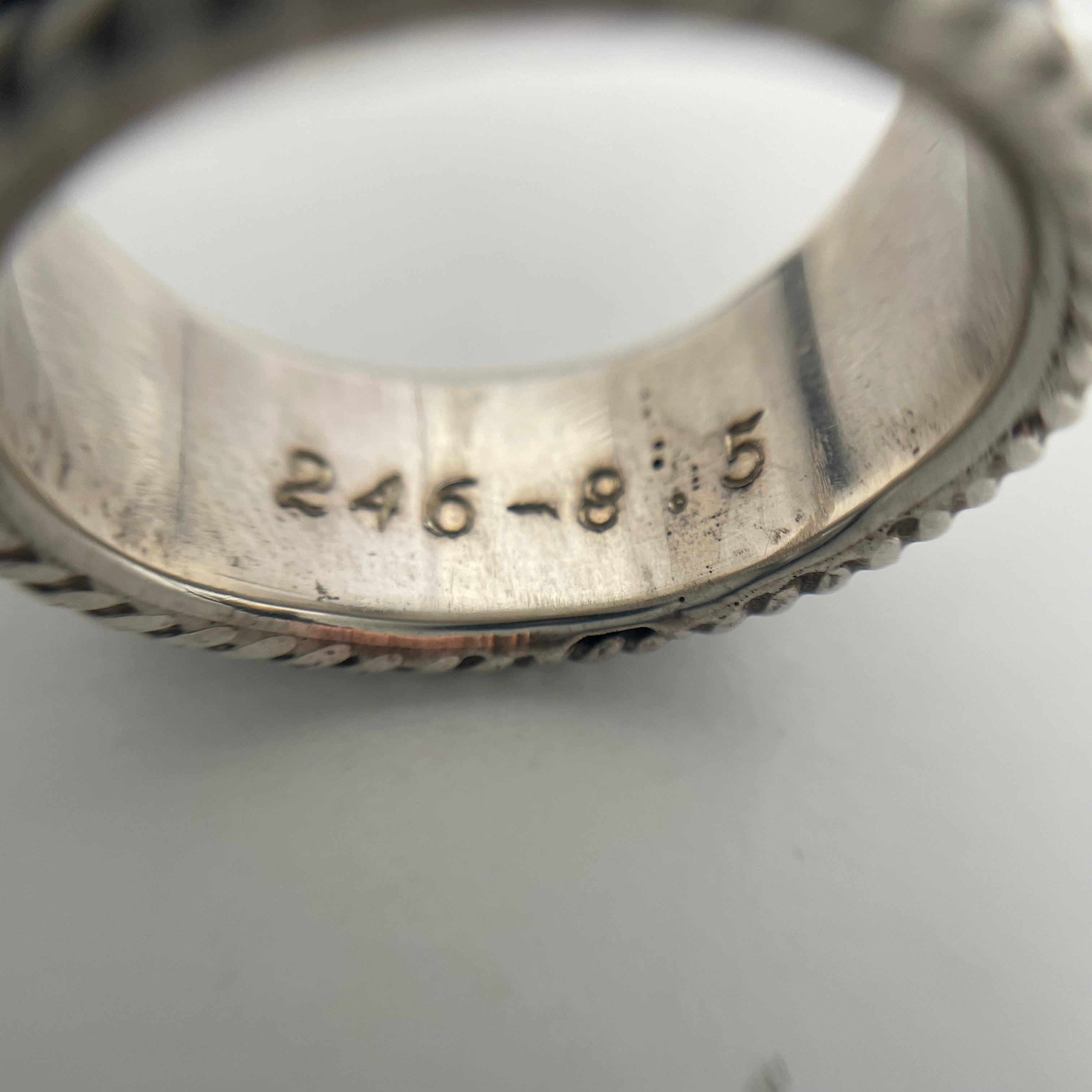 VOGT_（ボグト）_スターリングシルバー/14K _ GOLD FILL SCROLL RING_5.8g／＃17号 _中古品