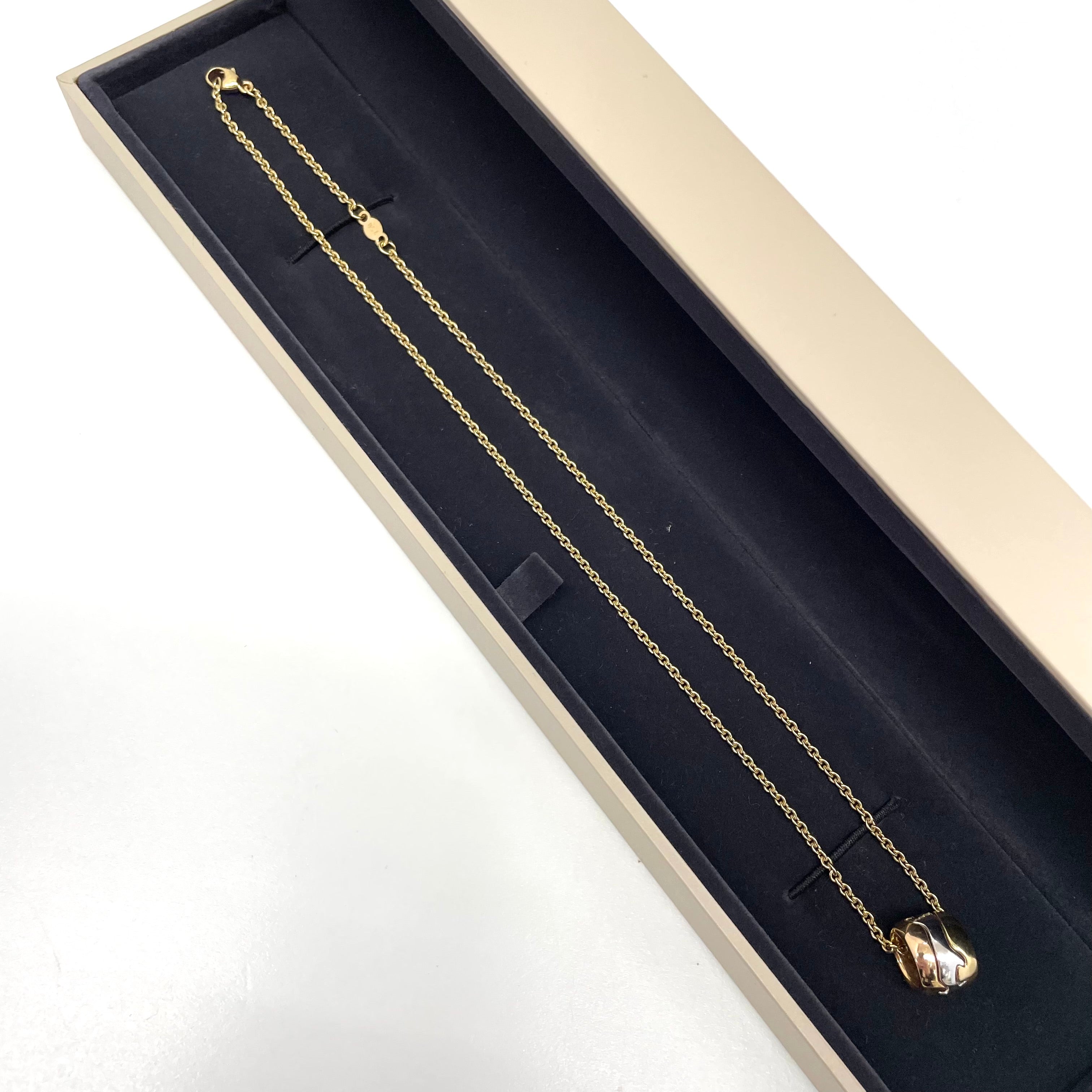 GEORG JENSEN_（ジョージジェンセン）_3カラー（K18）_FUSIONペンダントネックレス_12.5g/40cm_中古品