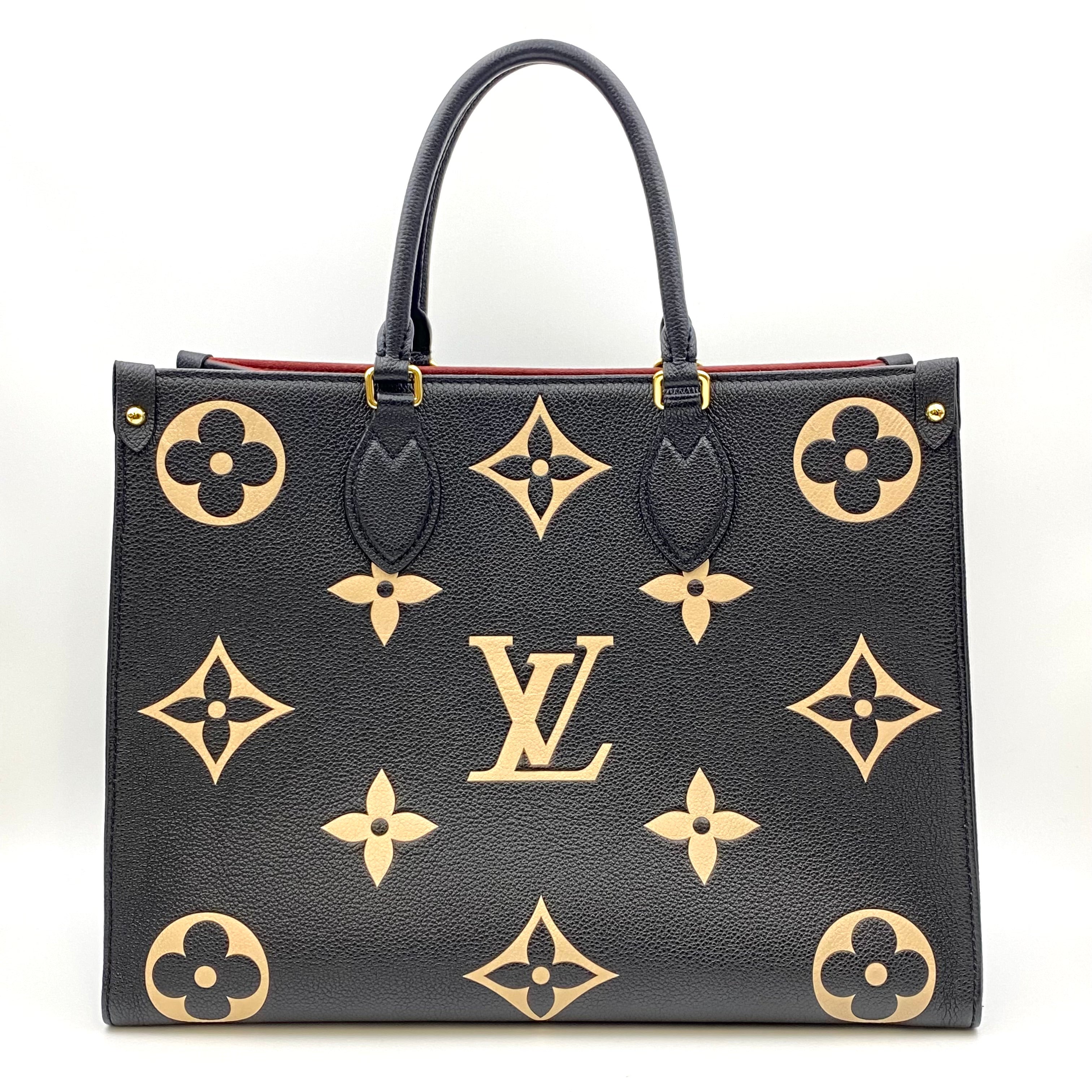 LOUIS VUITTON_（ルイヴィトン）_M45495 オンザゴーMM _ブラック/ベージュ _中古品