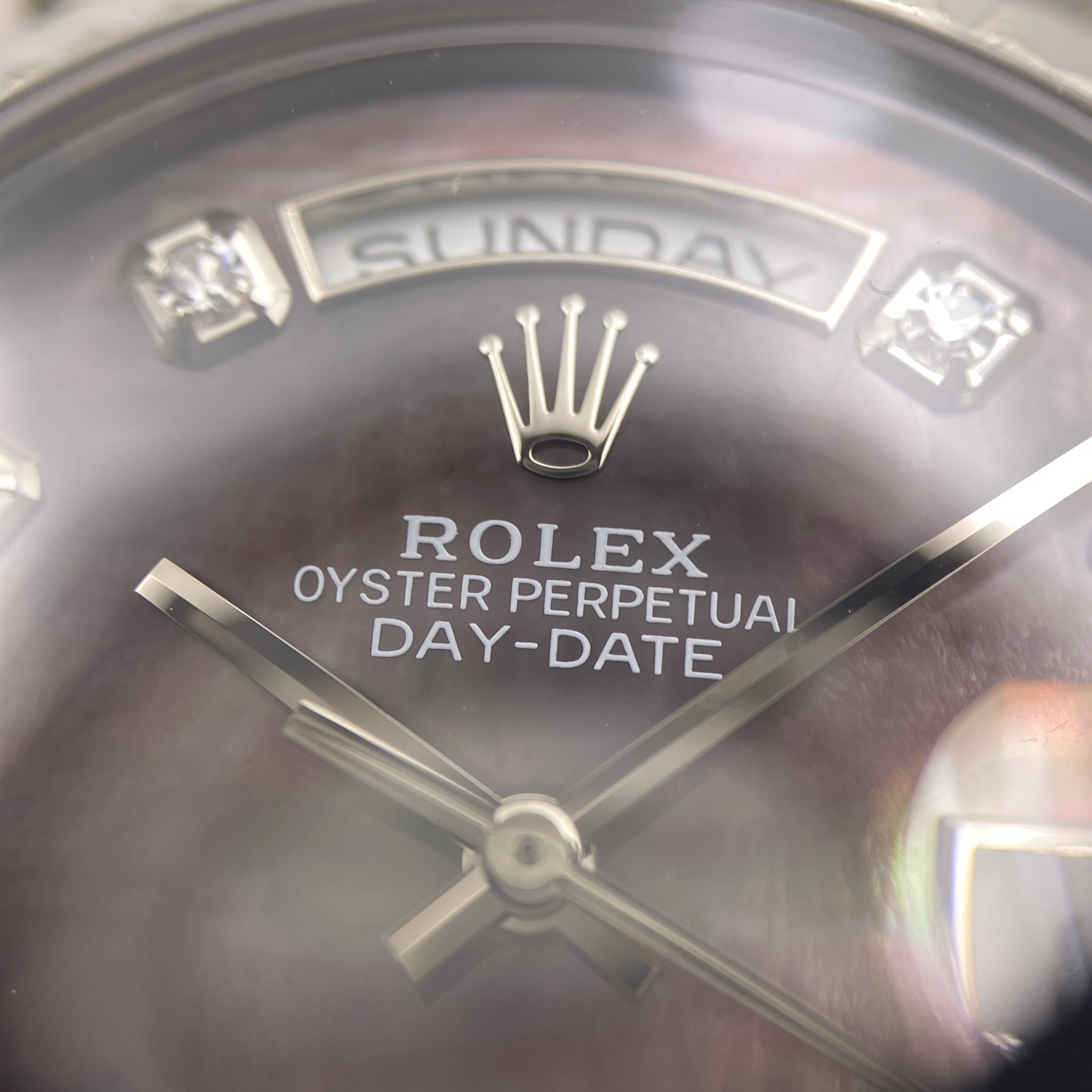ROLEX_（ロレックス）_メンズ デイデイト _18239A _ブラックシェル10Pダイヤ  _ホワイトゴールド_中古品