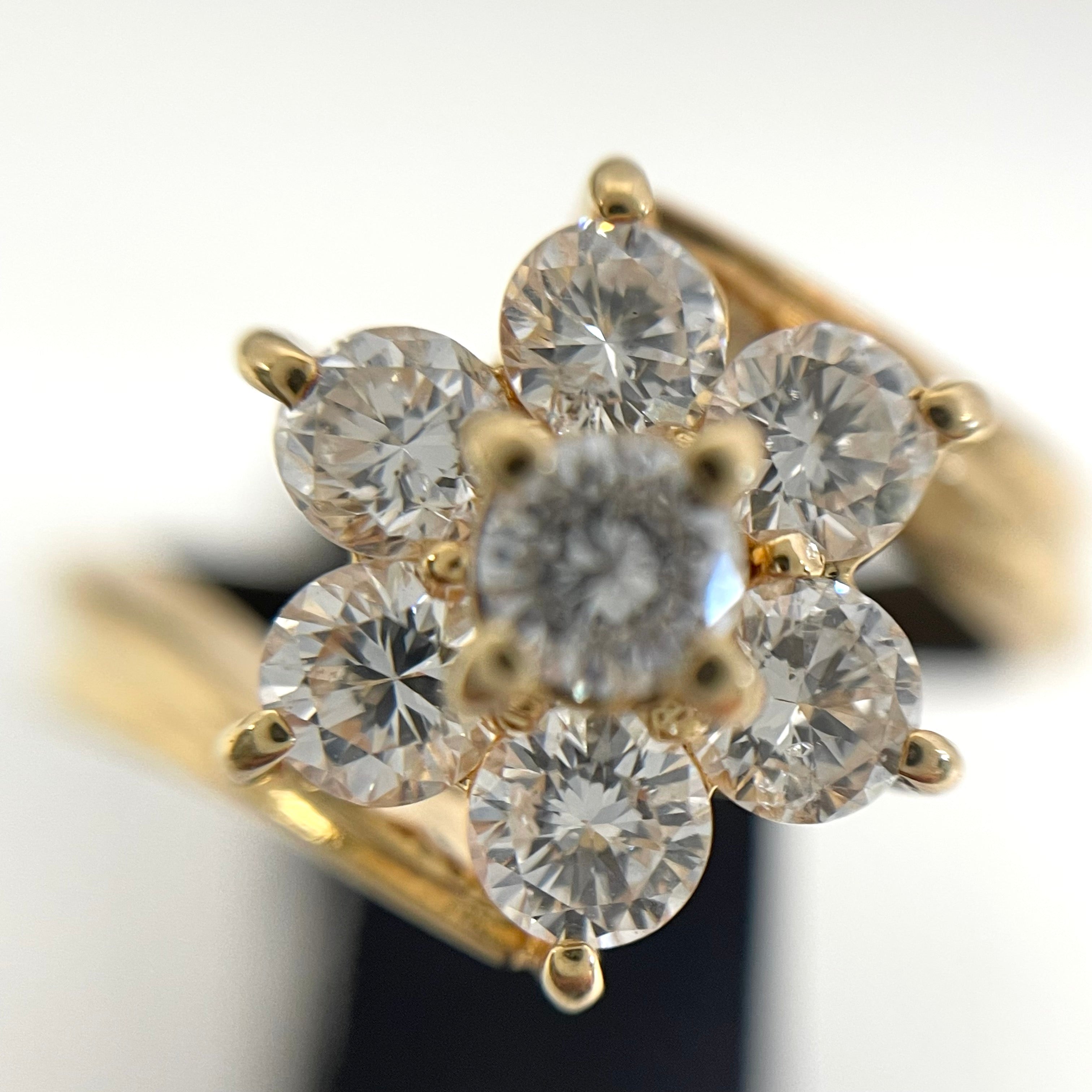 ノンブランド_K18ダイヤモンドリング_FD1.04ct/5.2g/＃13_中古品