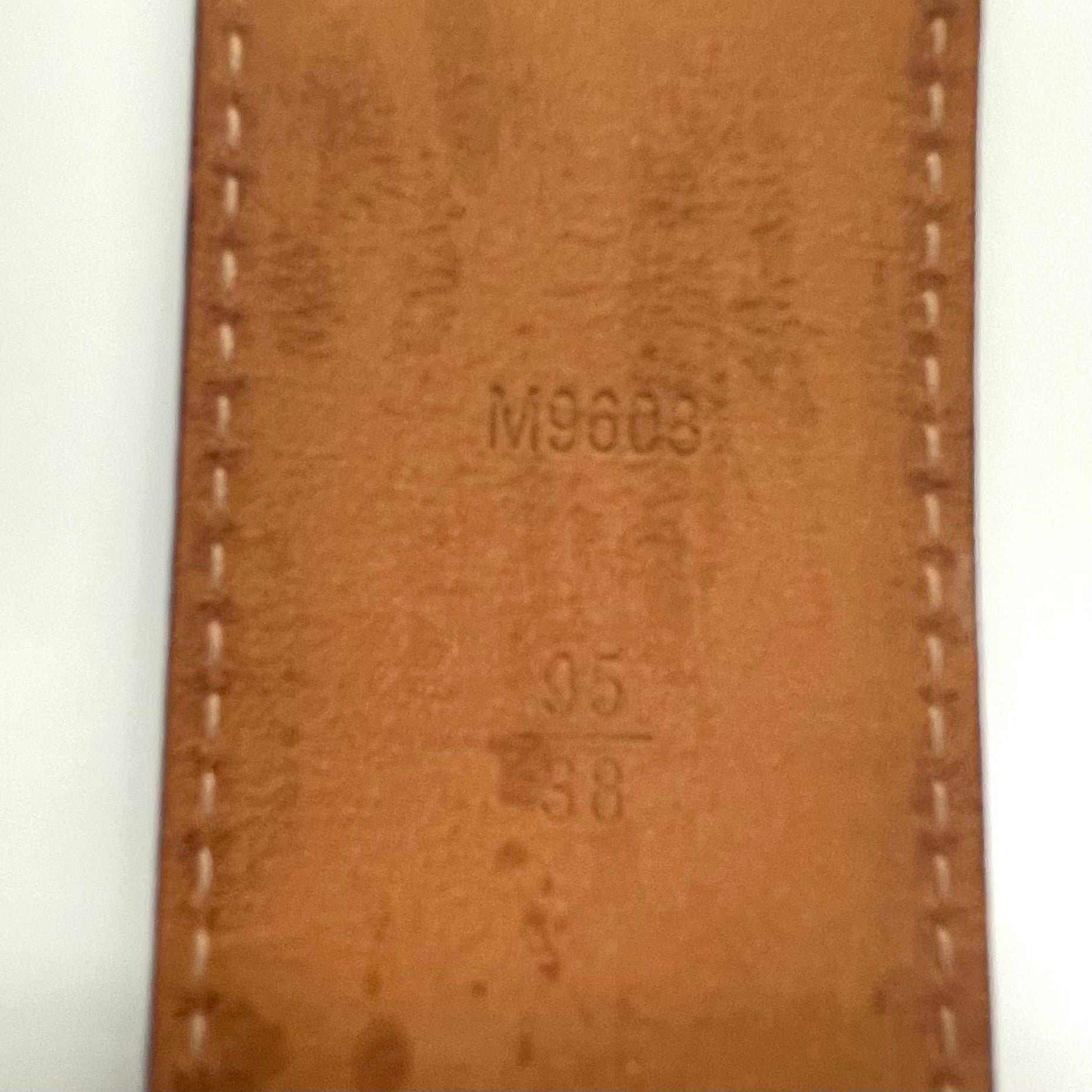 LOUIS VUITTON_モノグラム サンチュール_LVイニシャルベルト_M9608／95／38in_中古品