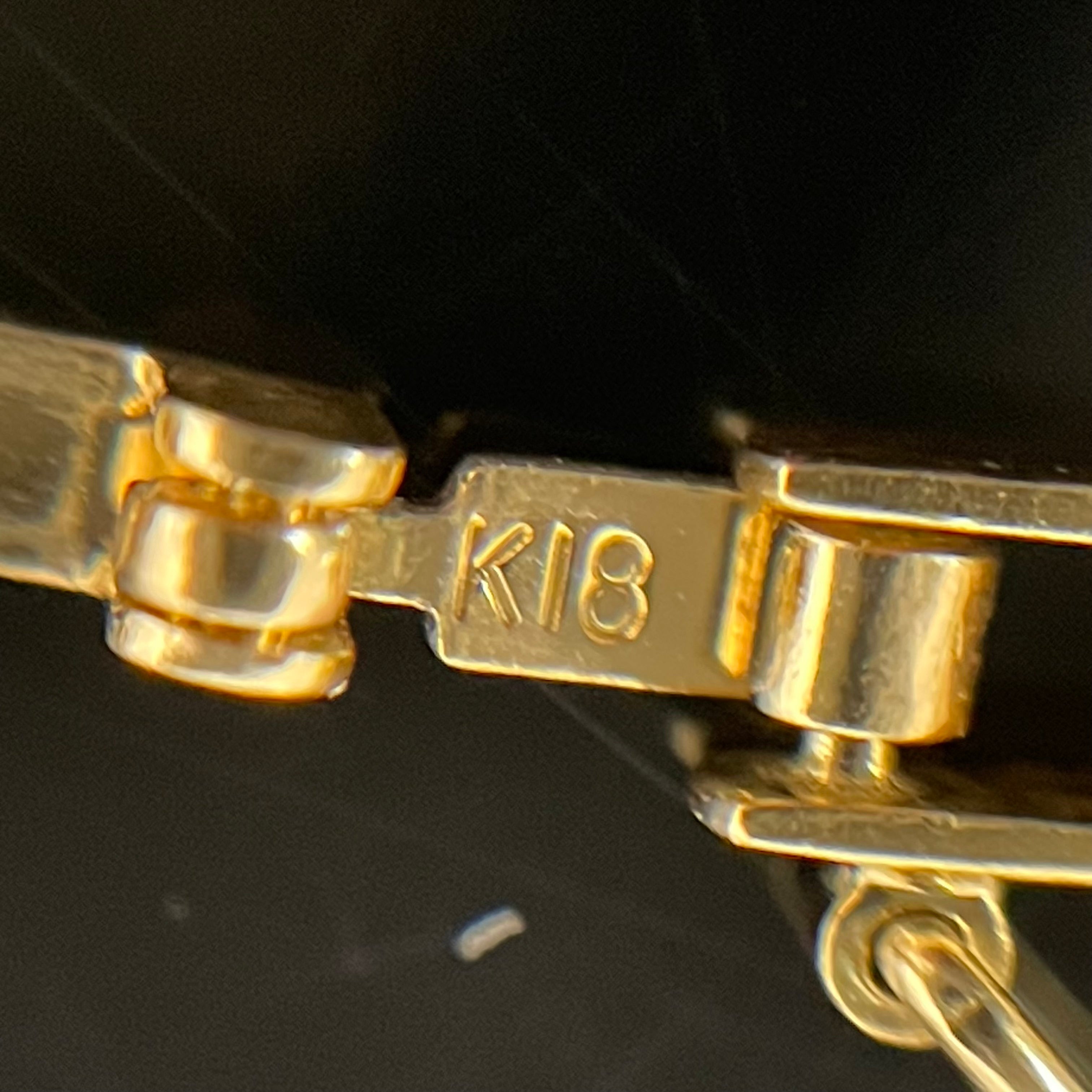 ノンブランド _K18アンクレット _トリプル12面カット_6.3g/24cm _中古品