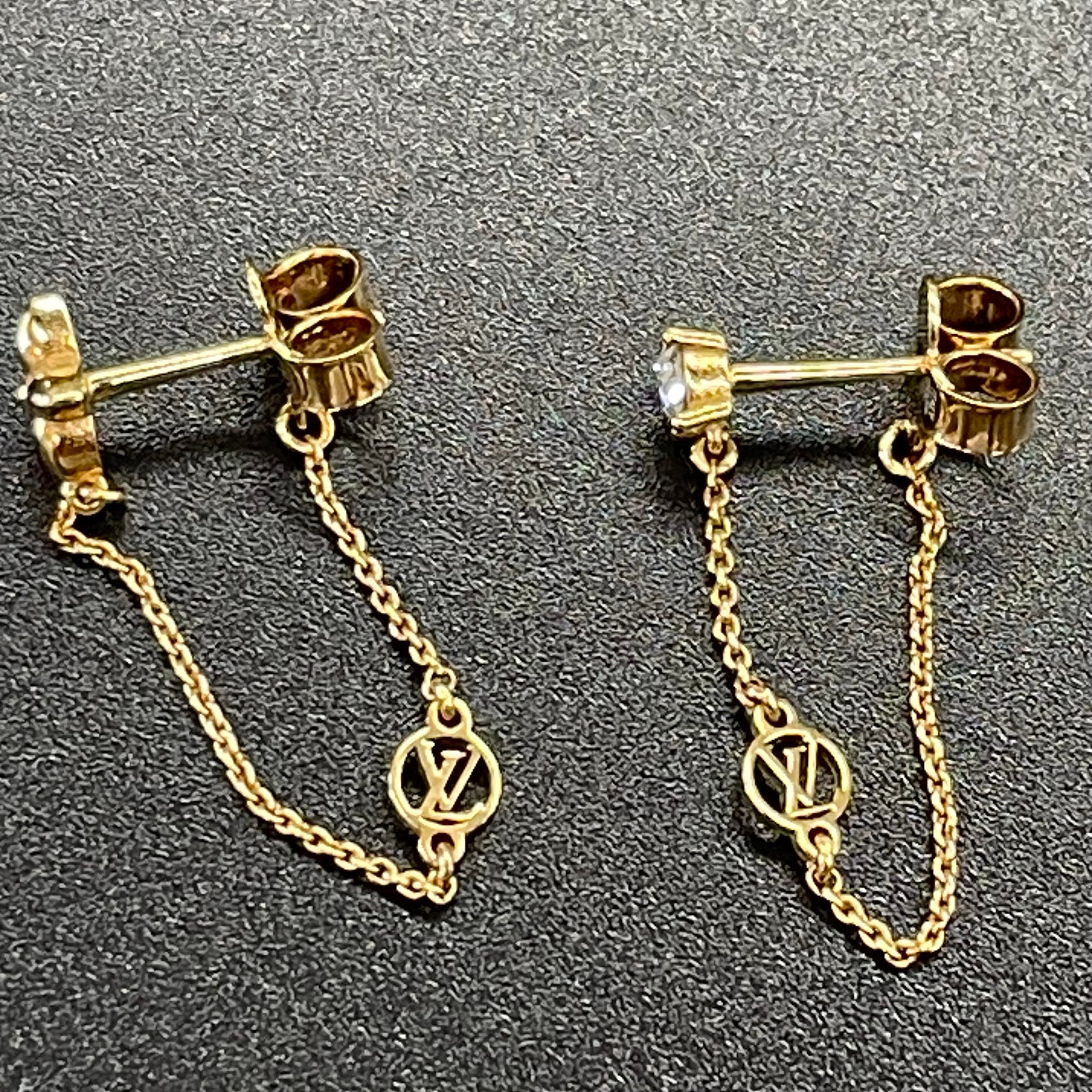 LOUIS VUITTON _（ルイ ヴィトン）_ブックル ドレイユ・_プティ ルイ ピアス M00390_ 中古品