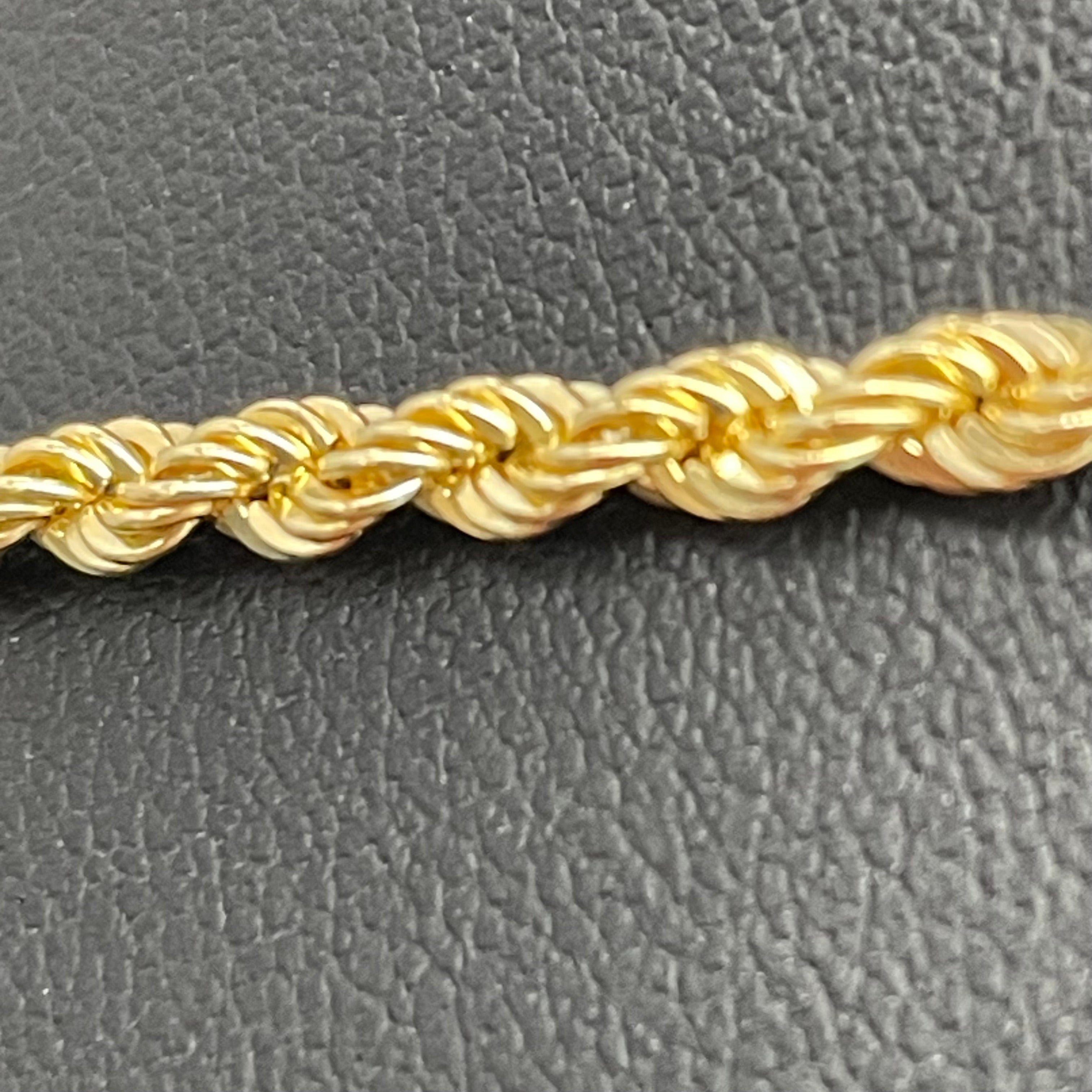 ノンブランド _ロープネックレス _K18/6.6g/3.1mm幅/55cm_ 中古品