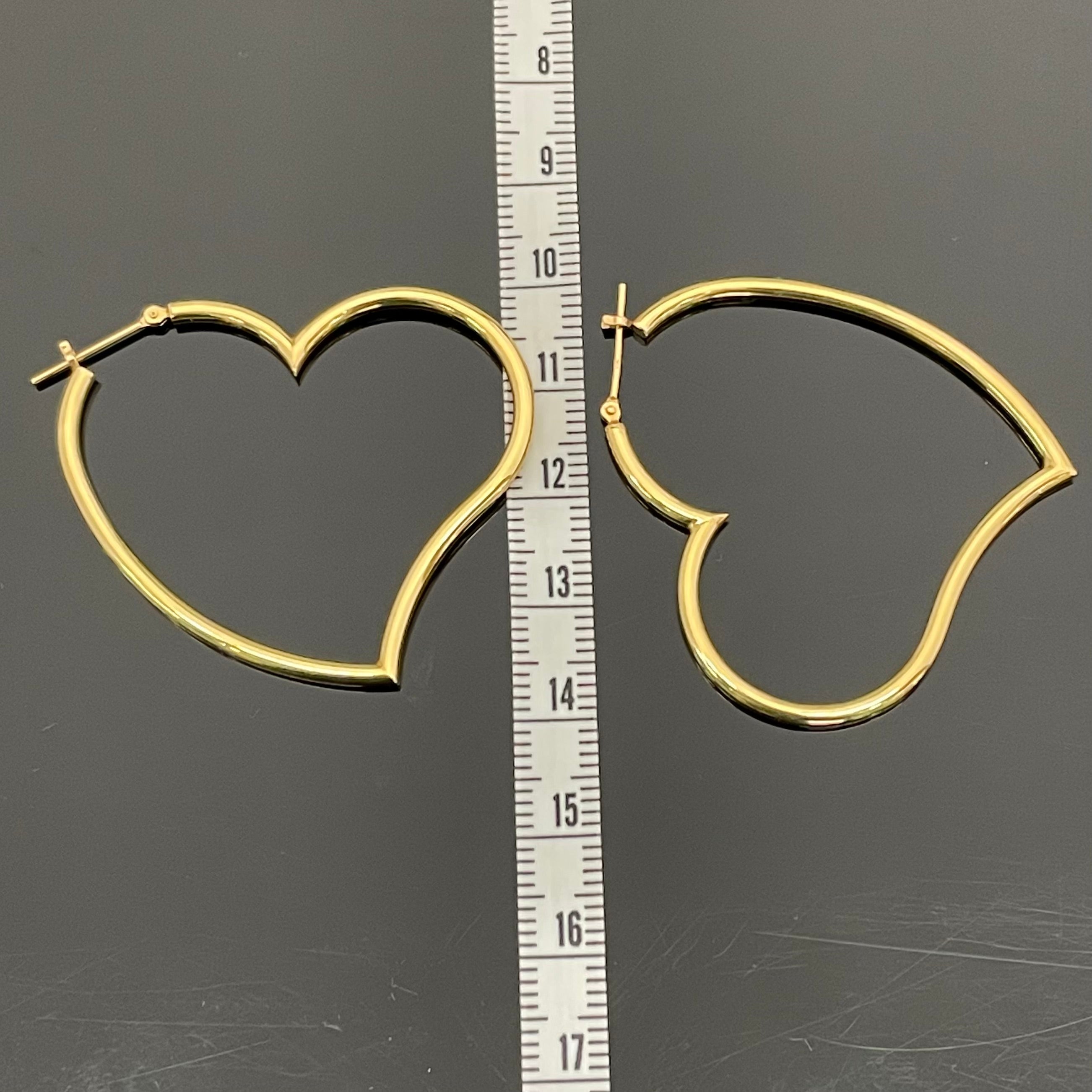 ノンブランド _ハートモチーフピアス _K18／2.9g _中古品