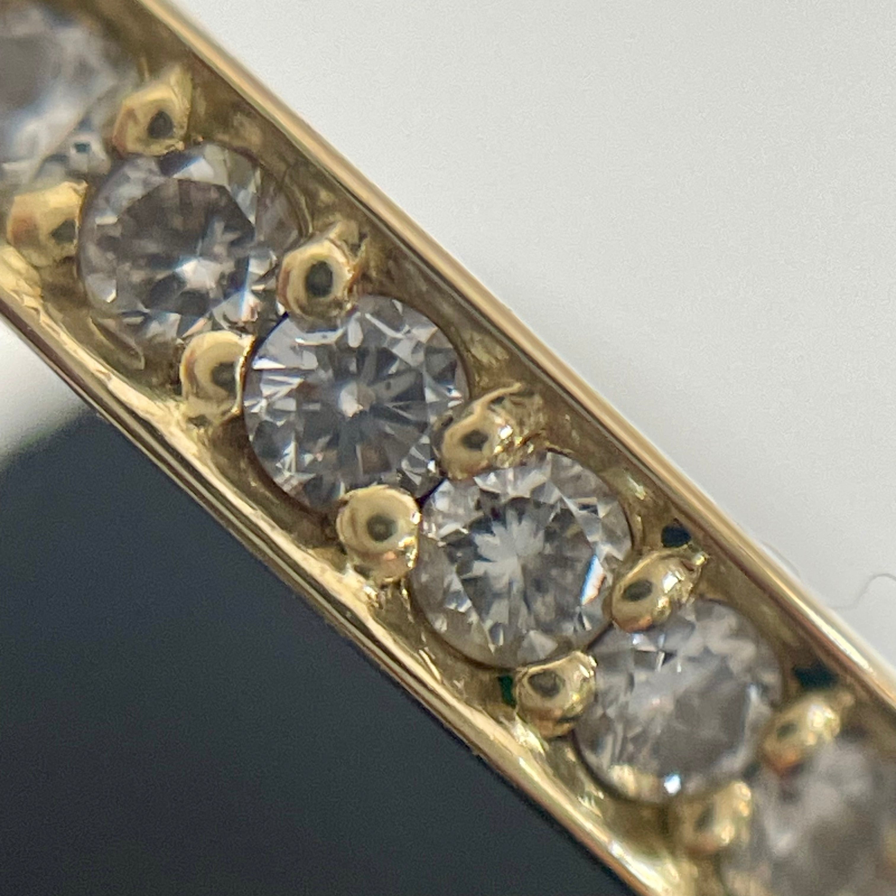 ノンブランド _K18フルエタニティリング_FD0.50ct/1.9g/#6号 _（ネーム入り）_中古品