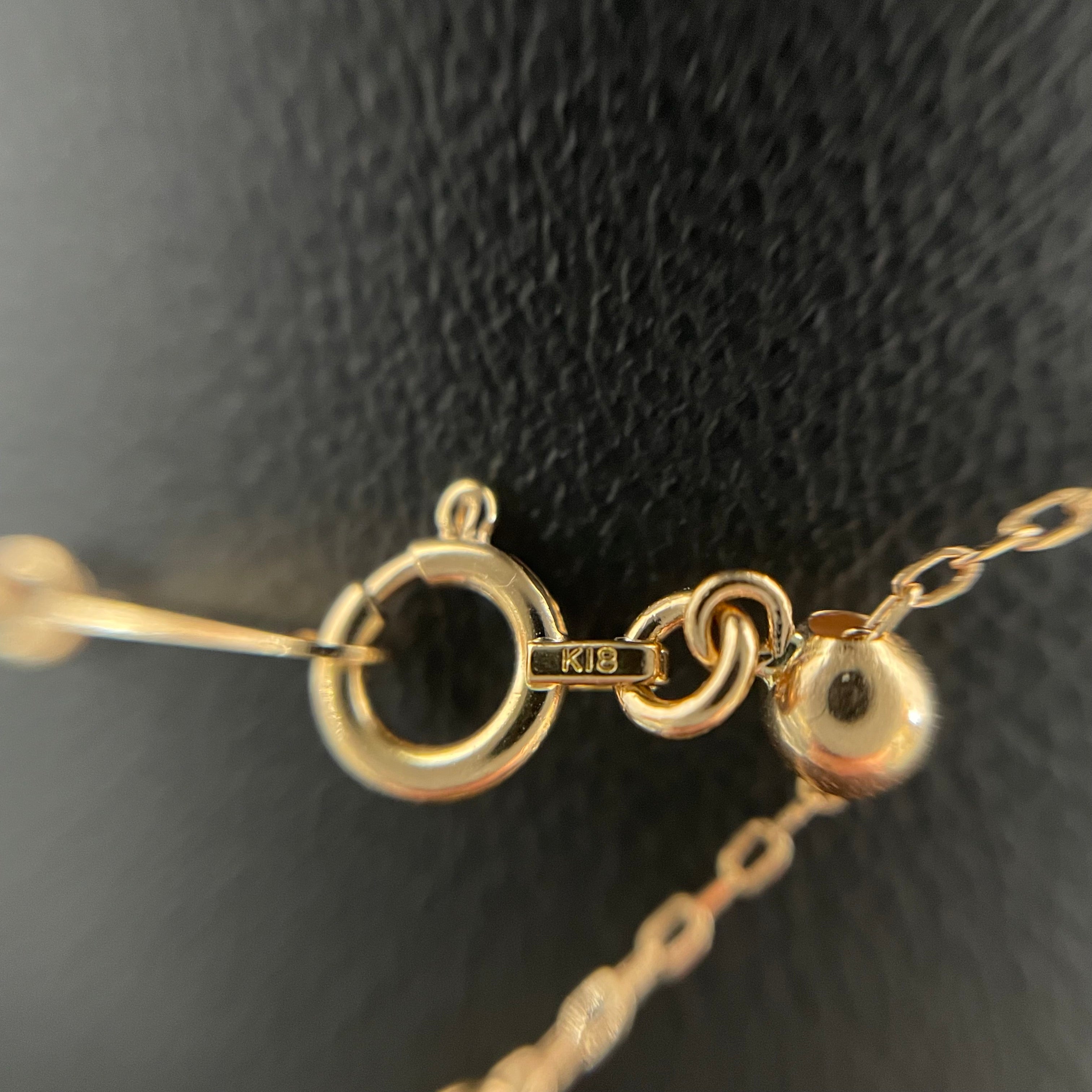 ノンブランド _K18ダイヤモンド_クロスペンダントネックレス_FD0.3ct/１.9g/45cm _中古品