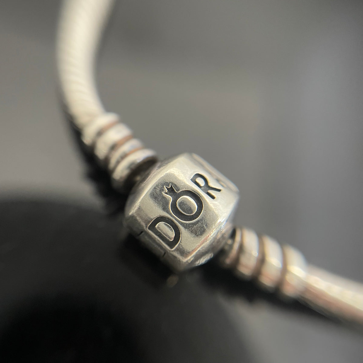 PANDORA_（パンドラ）_Barrel Clasp Snake Chain_ SV925ブレスレット_13.8g／サイズ17cm_ 中古品