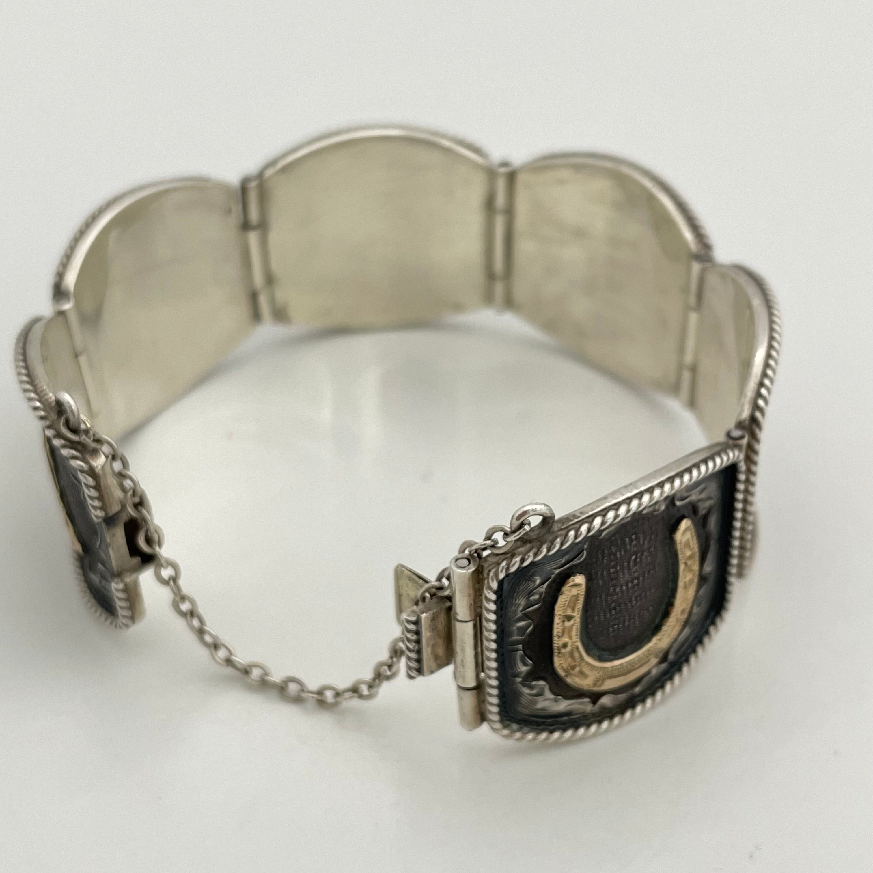 VOGT_（ボグト）_スターリングシルバー/14K _ウエスタンバングル _69g／17.5cm _中古品