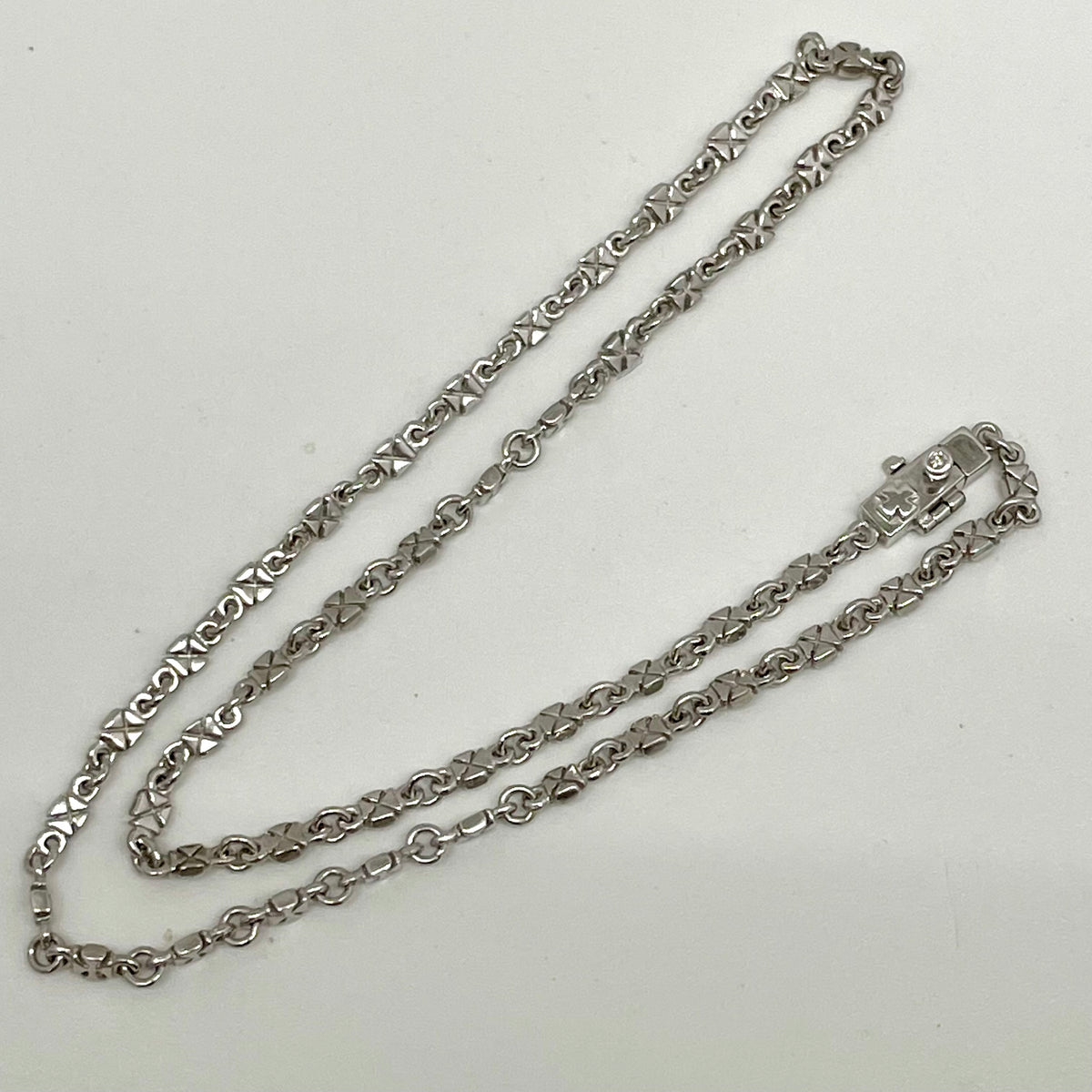 Loree Rodin_（ローリーロドキン）_クロスリンクチェーン_ネックレス 18K/18.1g/40cm_ 中古品