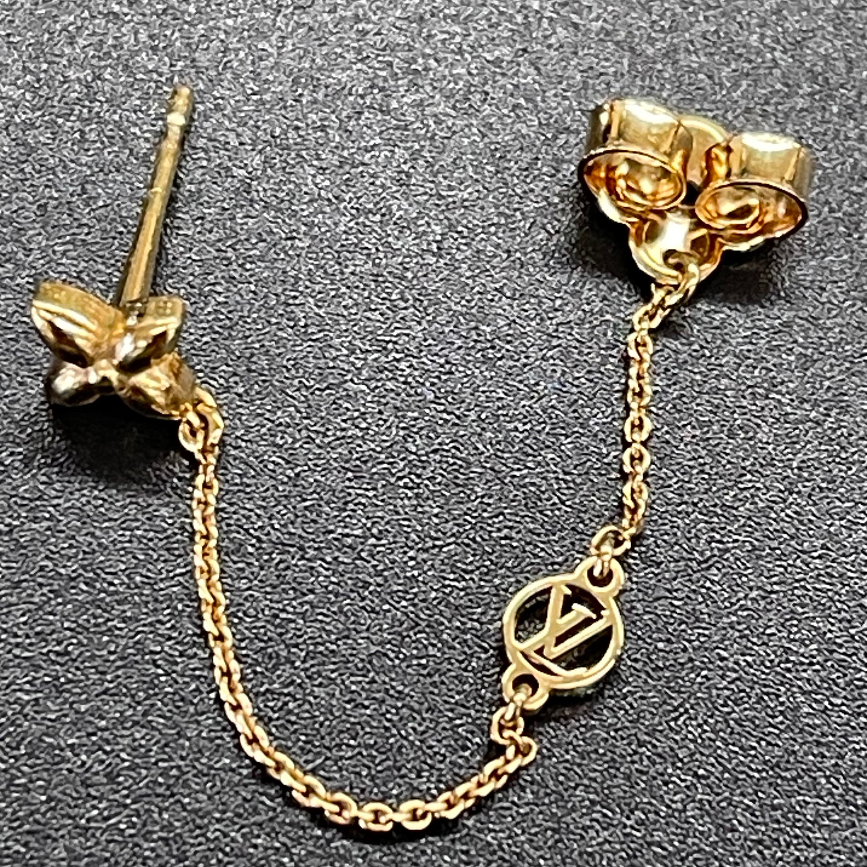 LOUIS VUITTON _（ルイ ヴィトン）_ブックル ドレイユ・_プティ ルイ ピアス M00390_ 中古品
