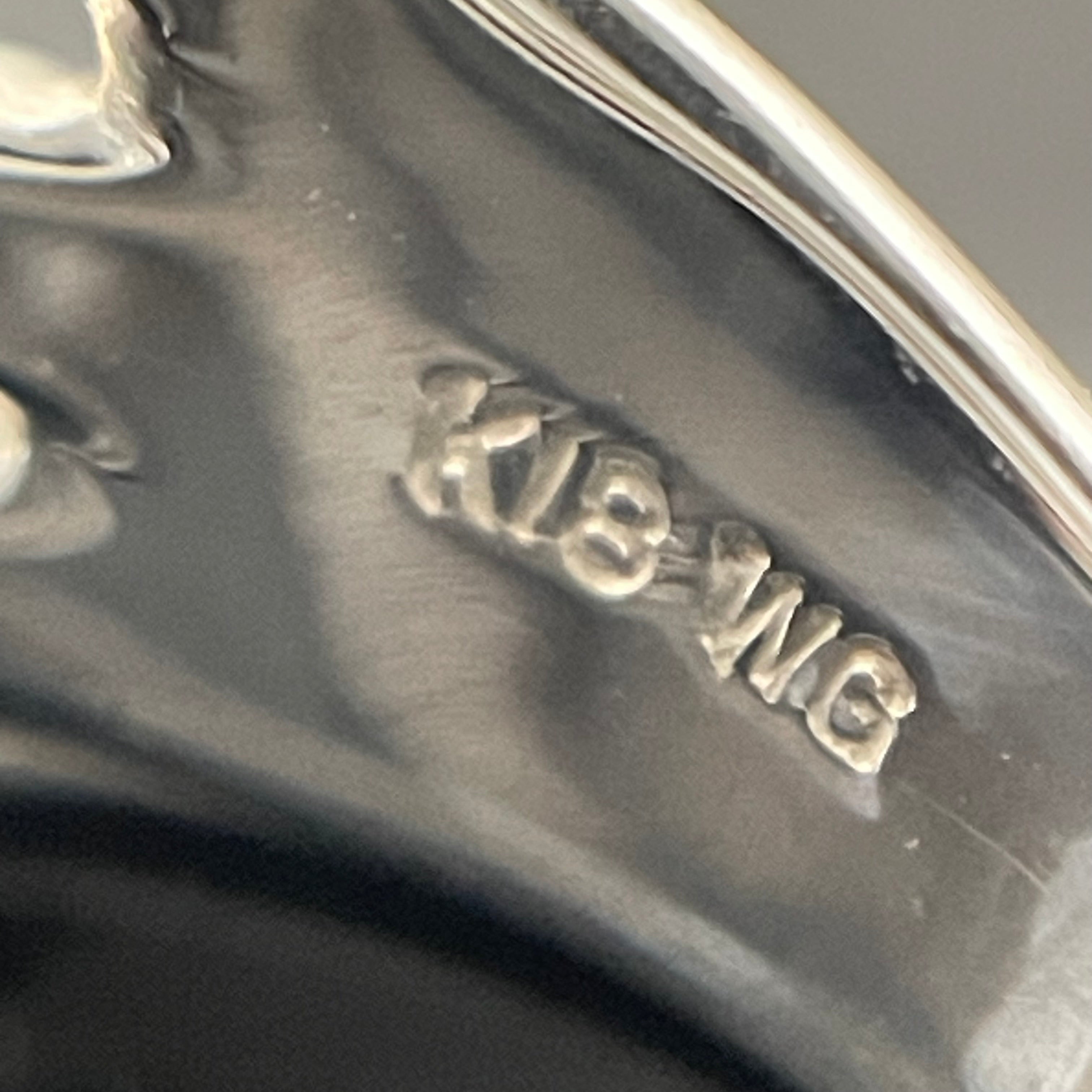 ノンブランド _K18WGファッションリング _ベビーパール/ダイヤモンド_ FD0.11ct/6.0g/＃12号_ 中古品