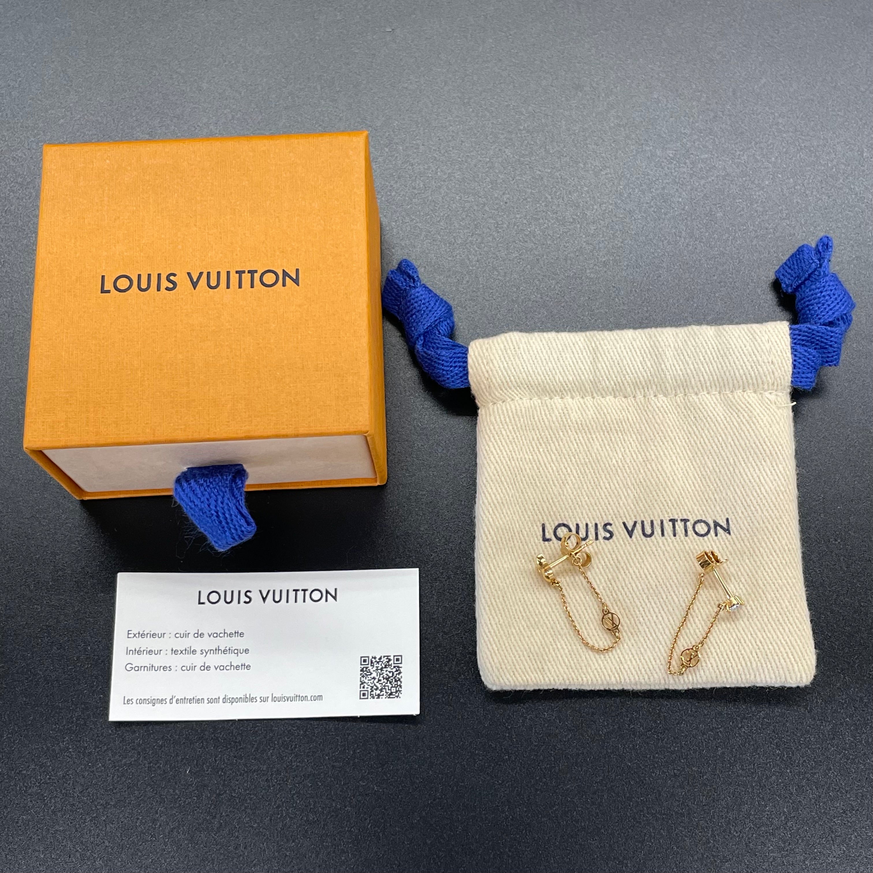 LOUIS VUITTON _（ルイ ヴィトン）_ブックル ドレイユ・_プティ ルイ ピアス M00390_ 中古品