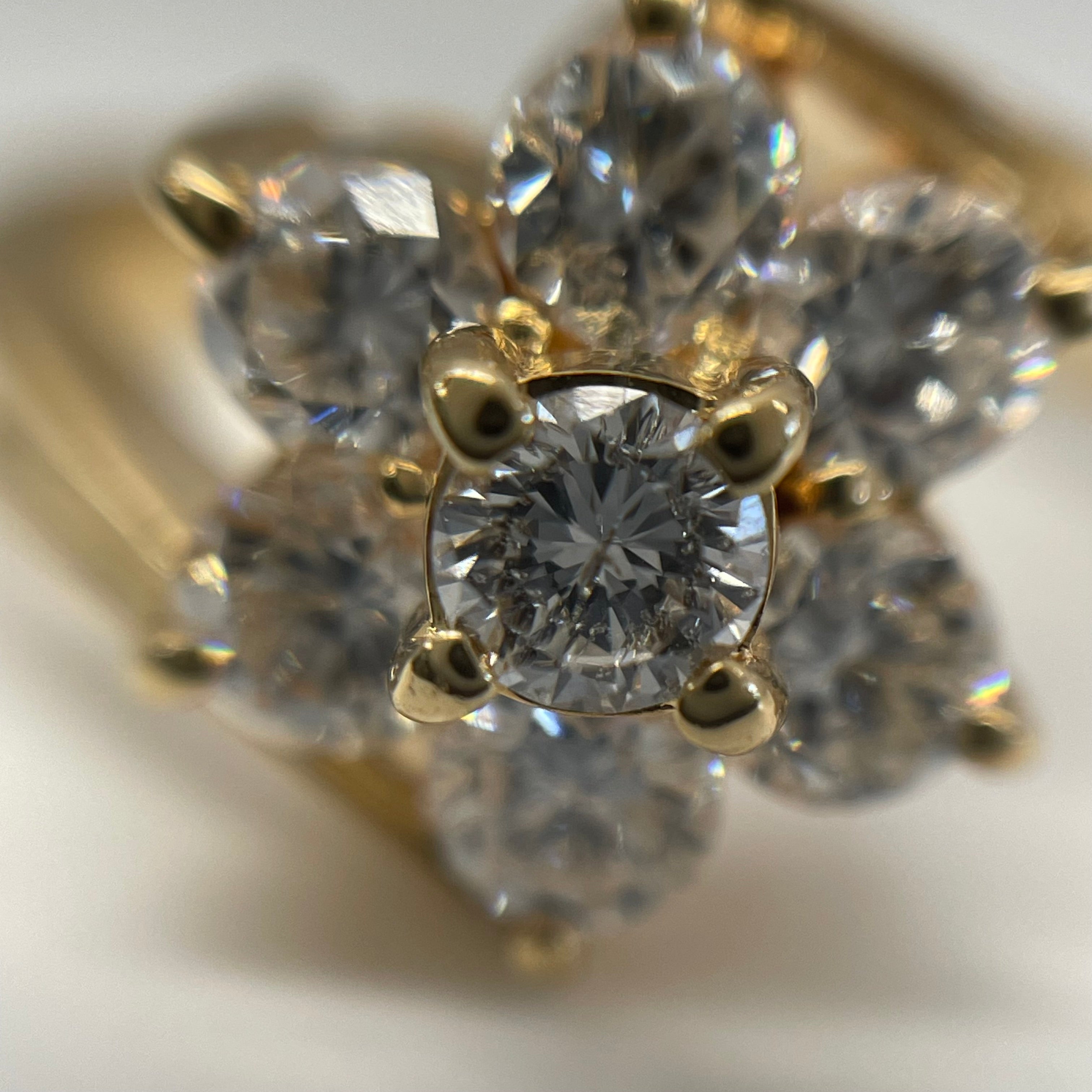 ノンブランド_K18ダイヤモンドリング_FD1.04ct/5.2g/＃13_中古品