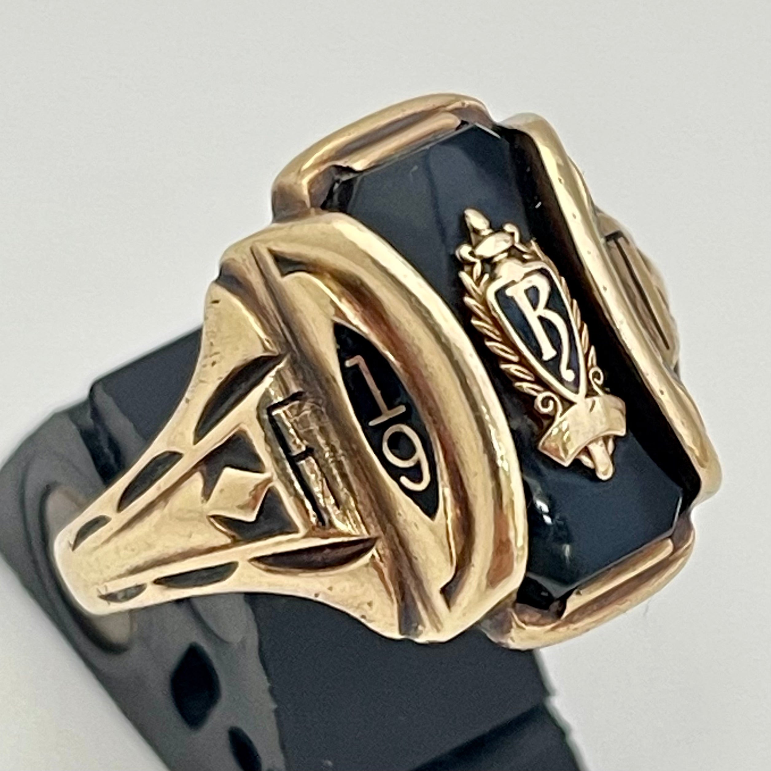 JOSTENS_(ジャスティンズ) _1953年製ビンテージ _カレッジリング_10K/7.3g/＃20.5号_中古品