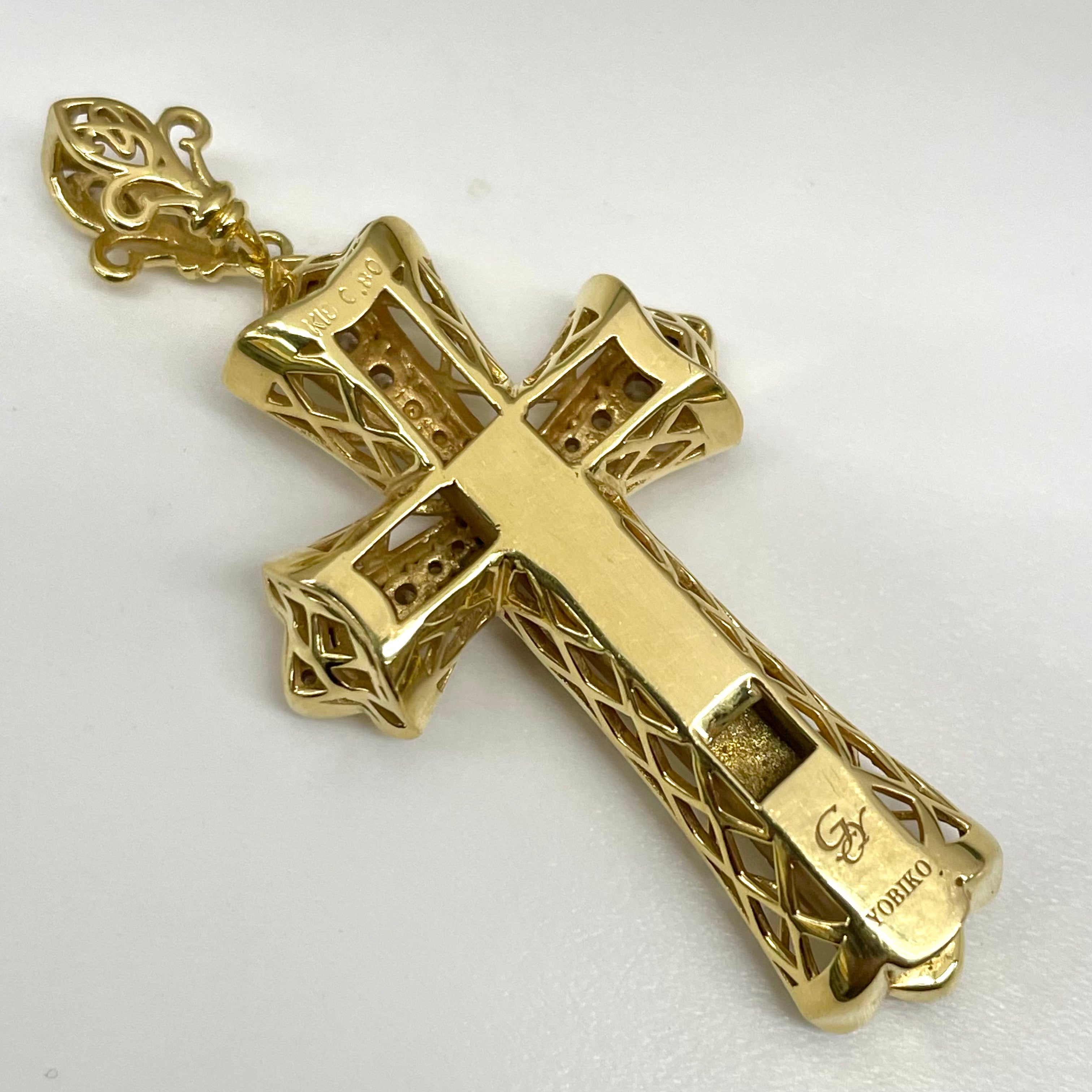 ゆきざき YOBIKO_（ヨビコ）_ペンダントトップ_K18YG／FD0.80ct／9.4g_中古品