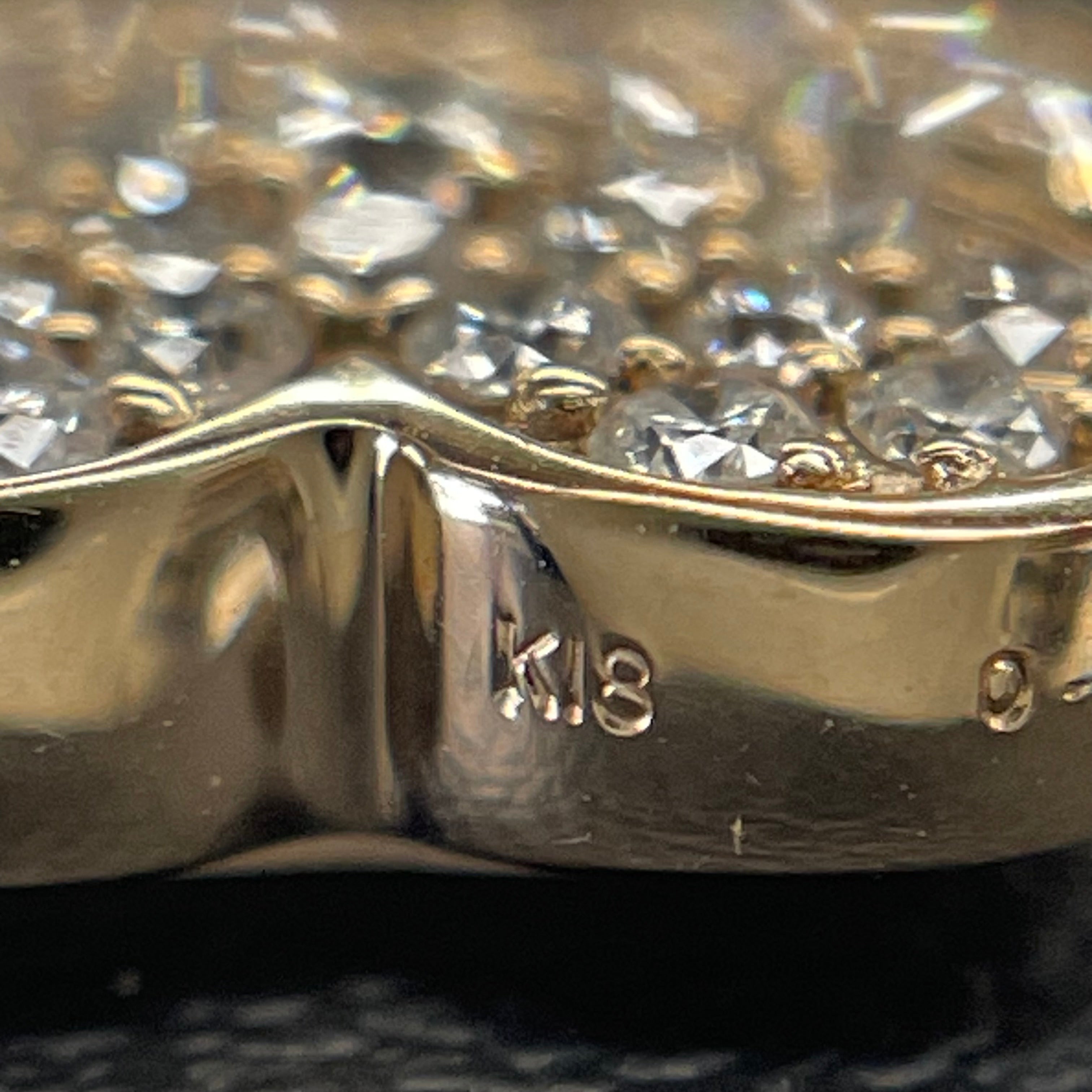 ノンブランド _K18PGダイヤモンド＆シェル_ペンダントネックレス_FD0.33ct/3.5g_中古品