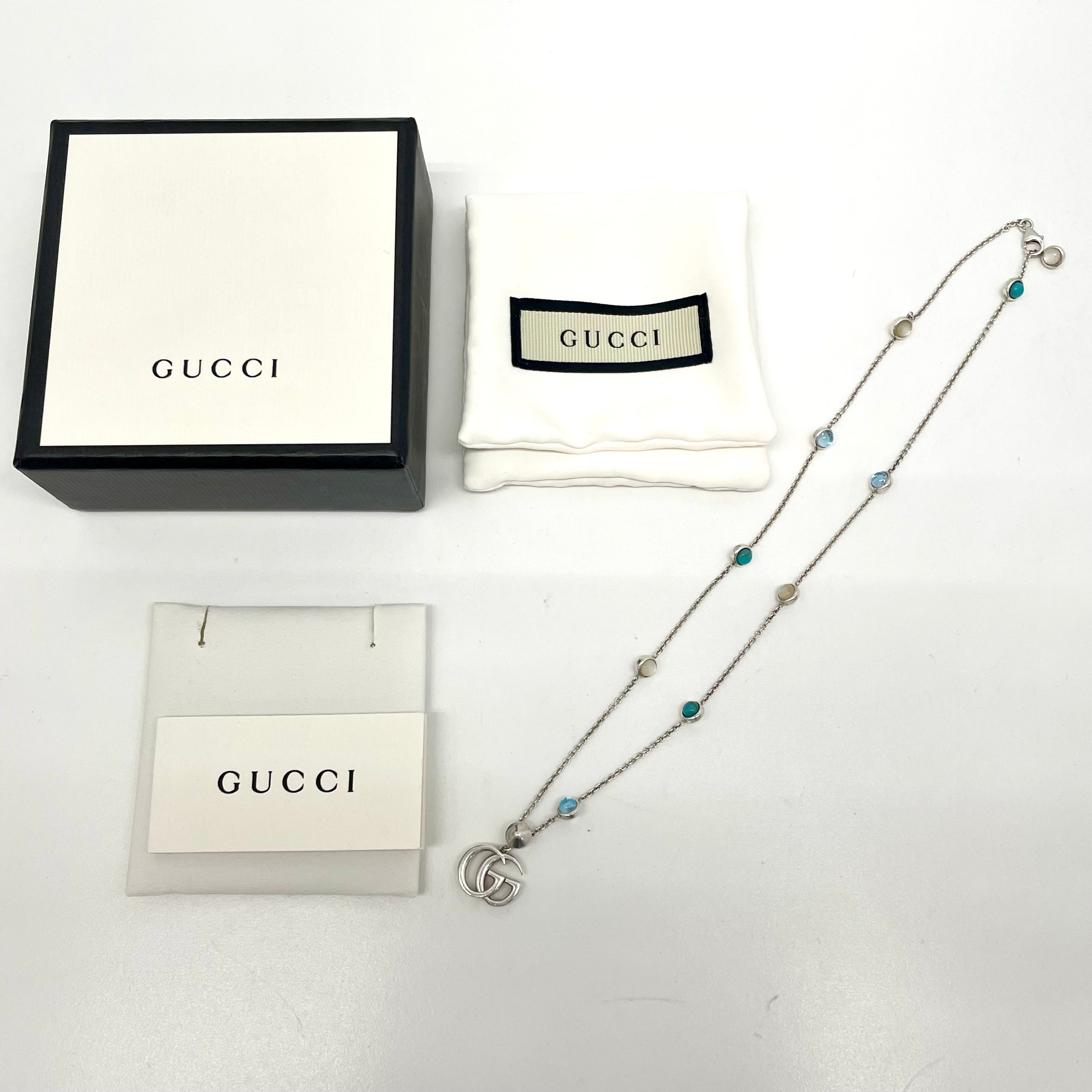 GUCCI（グッチ）_GGペンダントネックレス_ マザーオブパール_ 527399 J8474_ 中古品