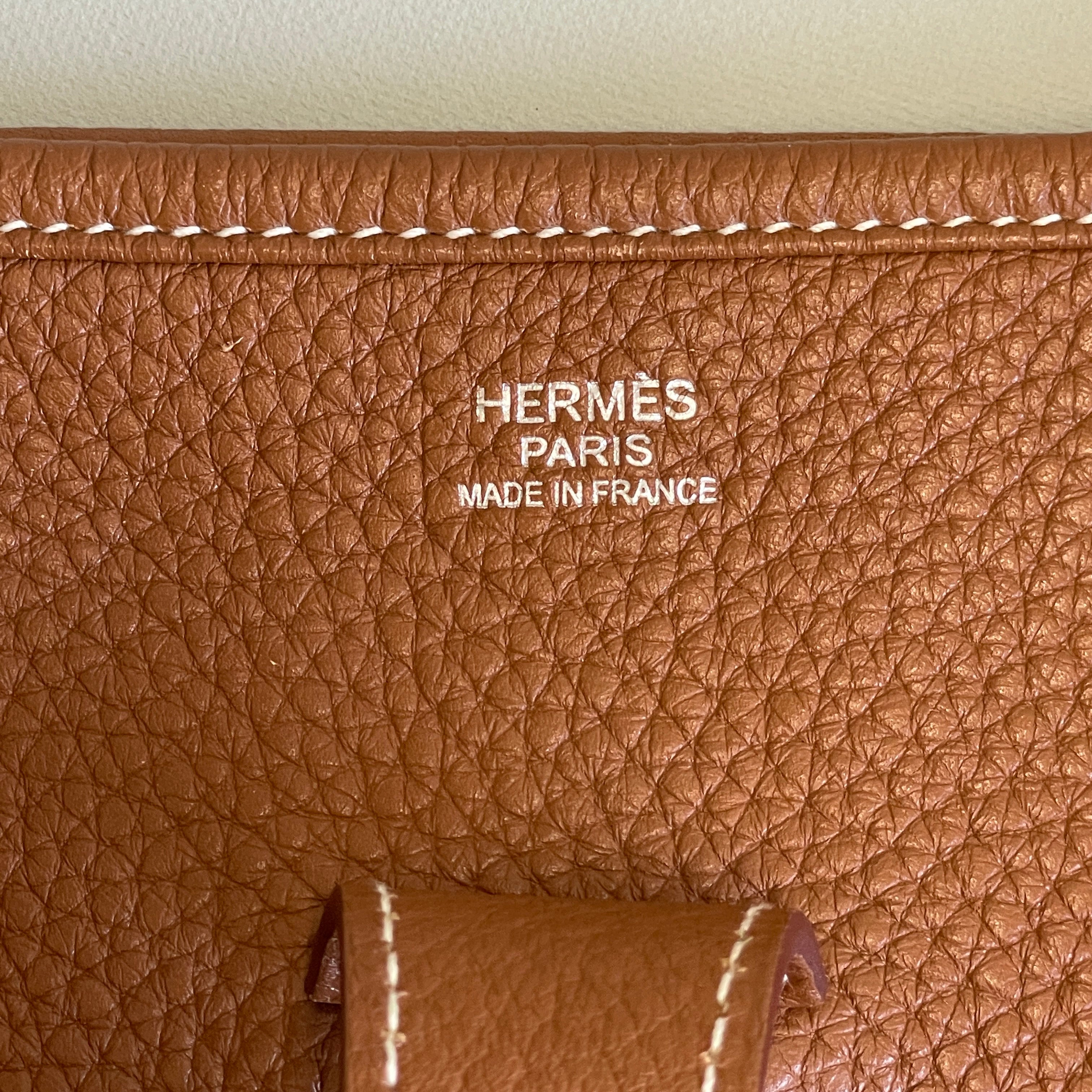 HERMES_（エルメス）_エヴリン3GM _トリヨンクレマンス _ゴールド／シルバー金具 □N刻印 _中古品