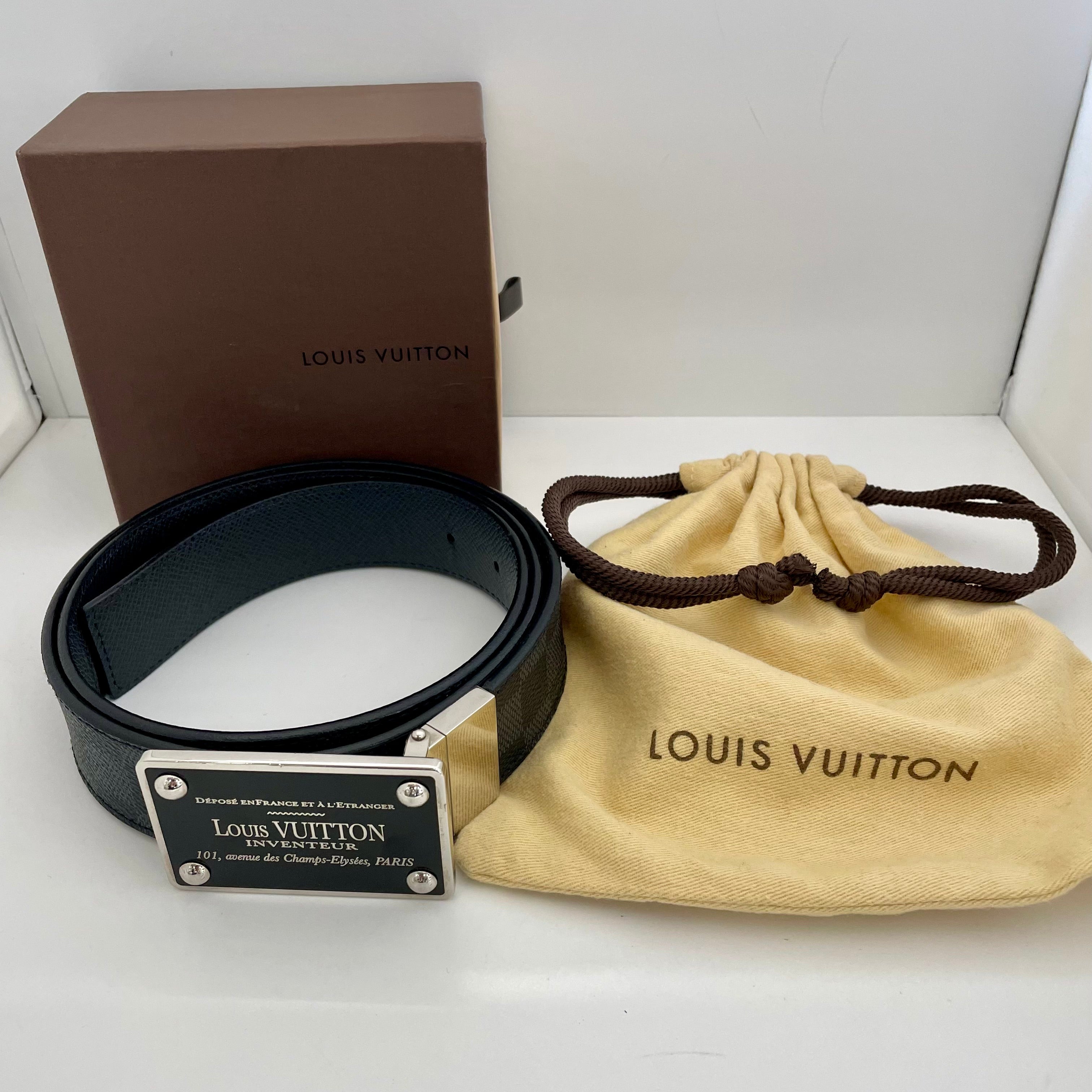 LOUIS VUITTON _（ルイヴィトン）_サンチュール･アヴァントゥール_M9632 リバーシブルベルト_ 100/40in _中古品