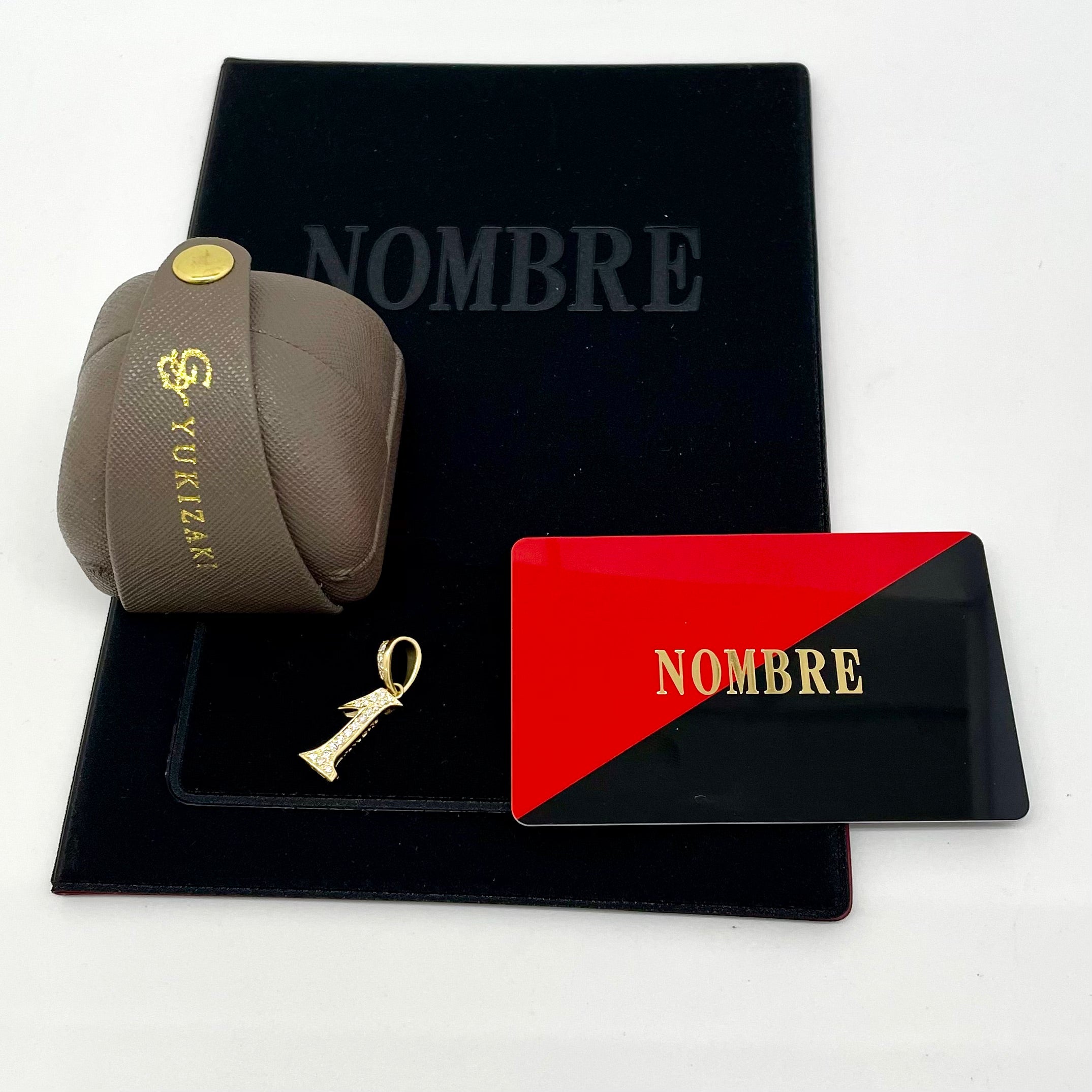 ゆきざき _NOMBRE _ナンバーペンダントトップ_【1】Sサイズ K18YG _中古品