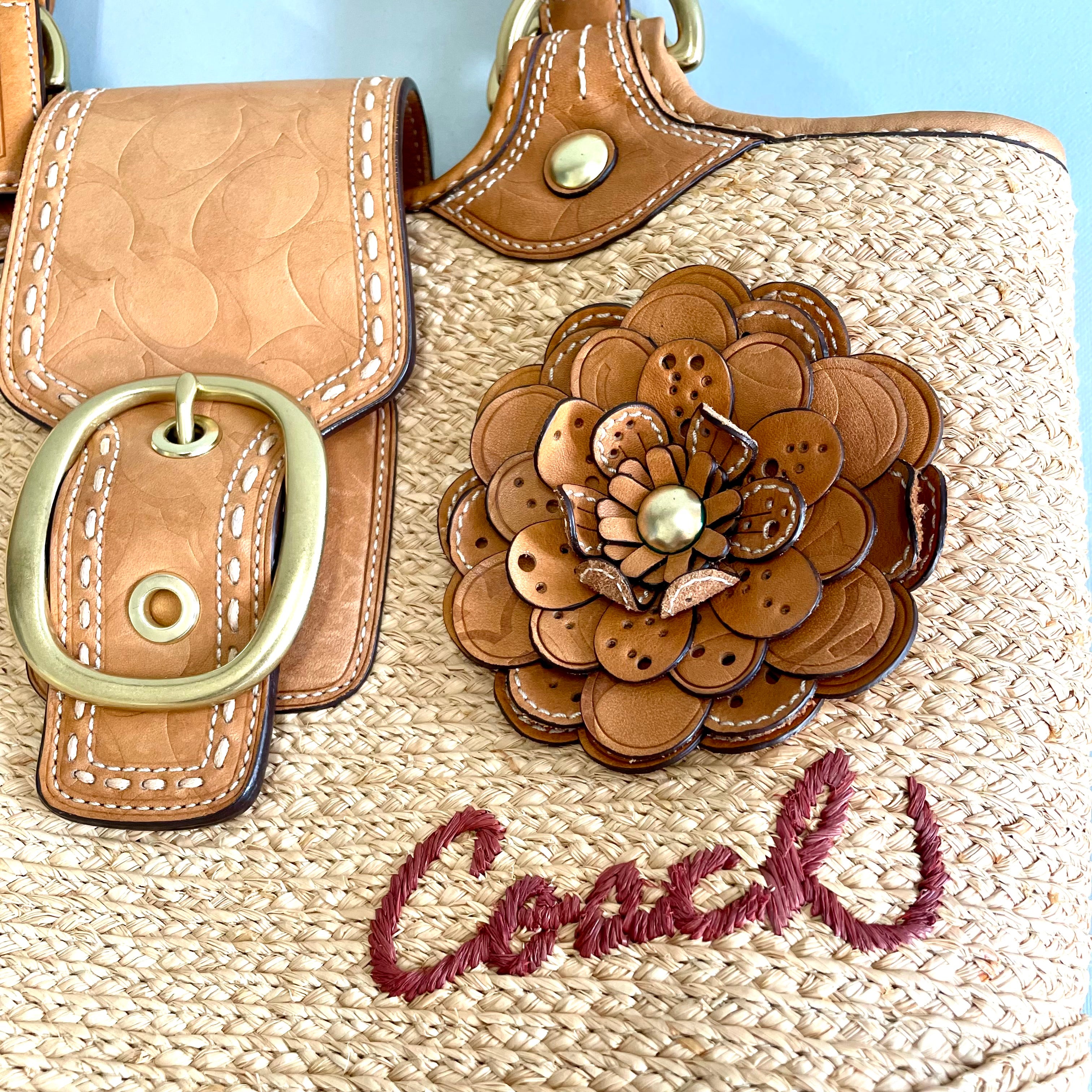 COACH（コーチ）_ブリーカー ストロー_ かごバッグ 11798 _中古品