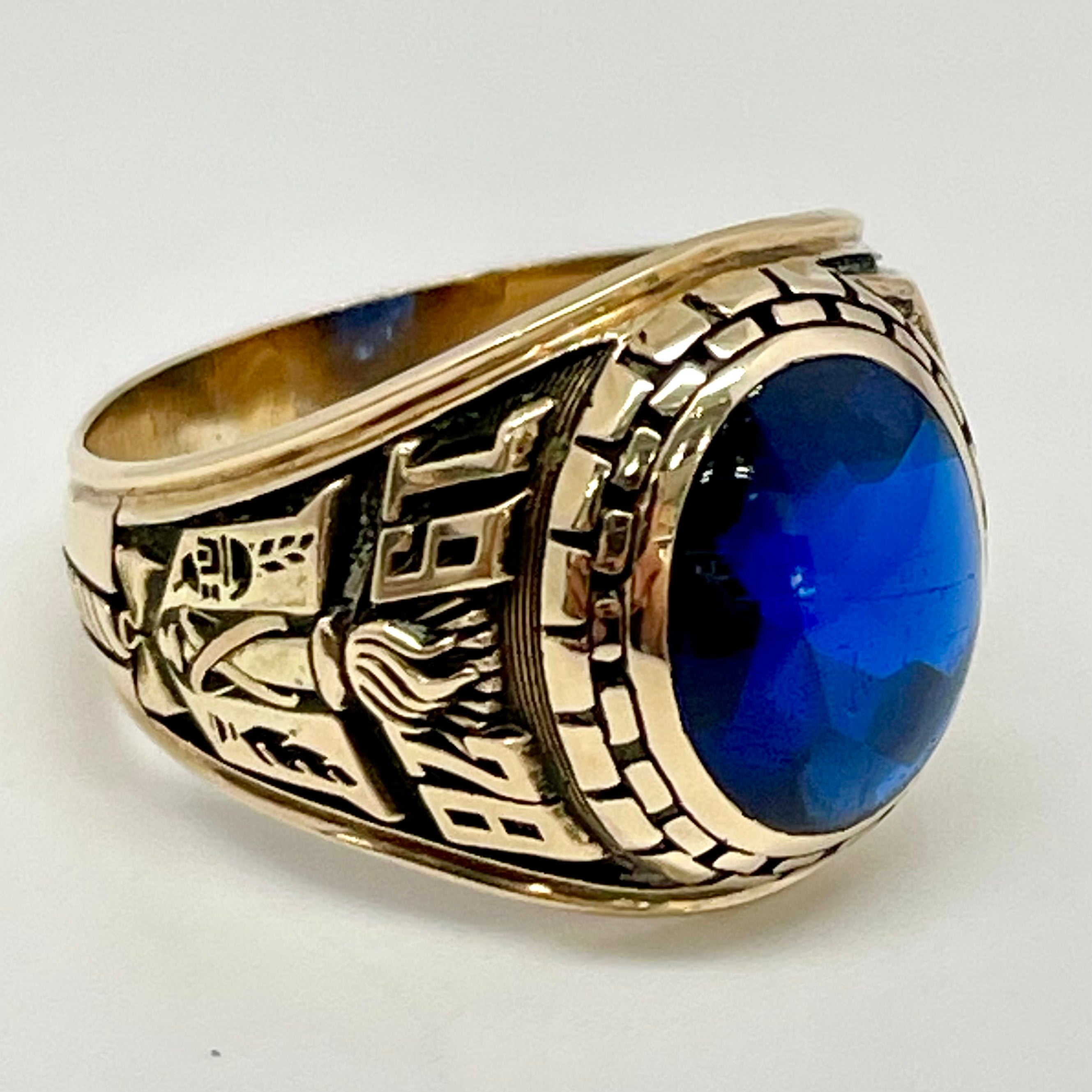 NAKAGAWA_ JOHN ROBERTS_（中川ジョンロバーツ）_10Kヴィンテージカレッジリング_ 中古品