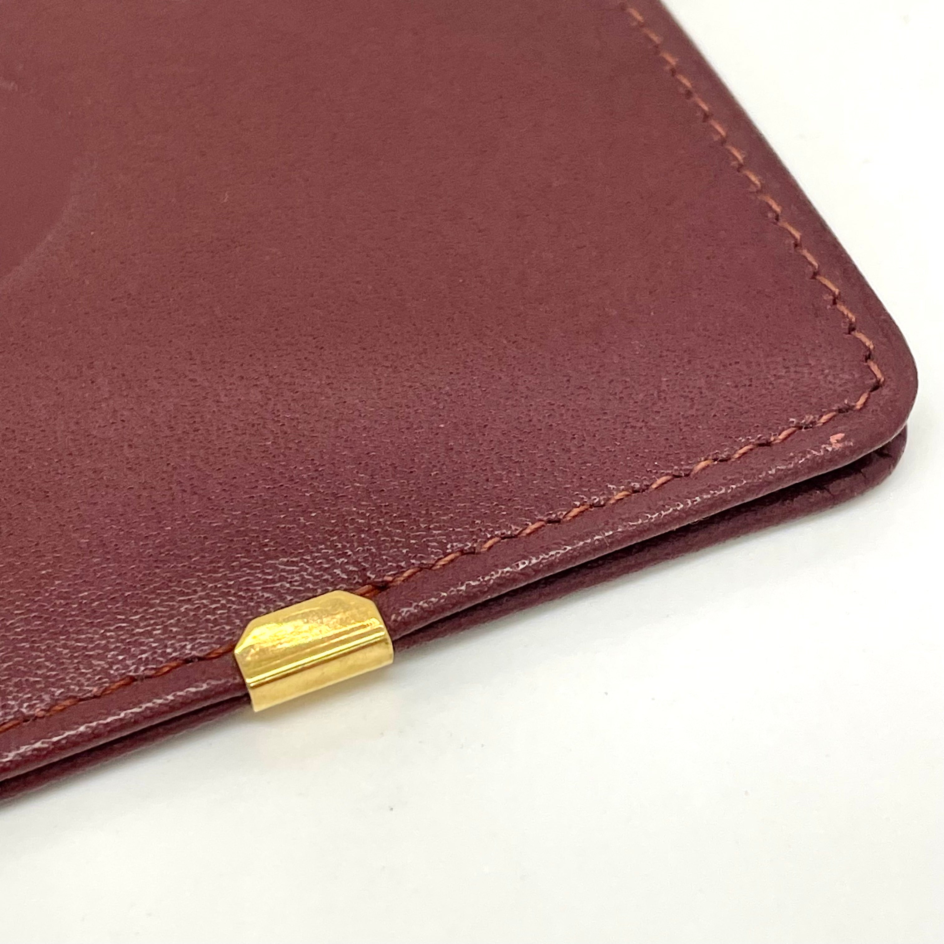 Cartier_（カルティエ）_眼鏡ケース _マストライン _ボルドーxゴールド_中古品