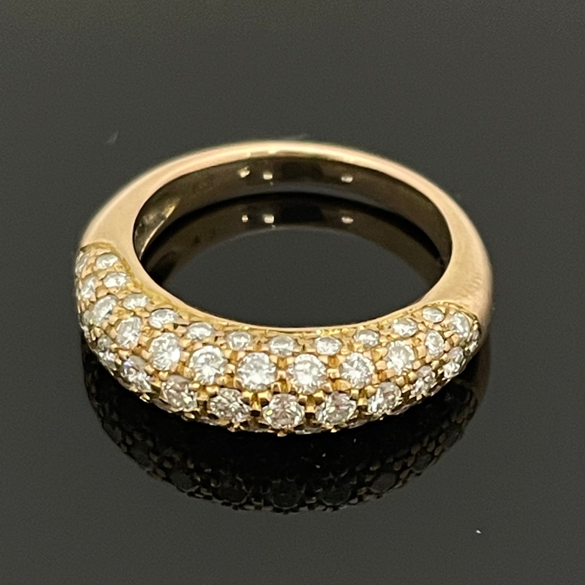 ノンブランド _K18ダイヤモンドリング_FD1.00ct/4.6g/＃10号_中古品