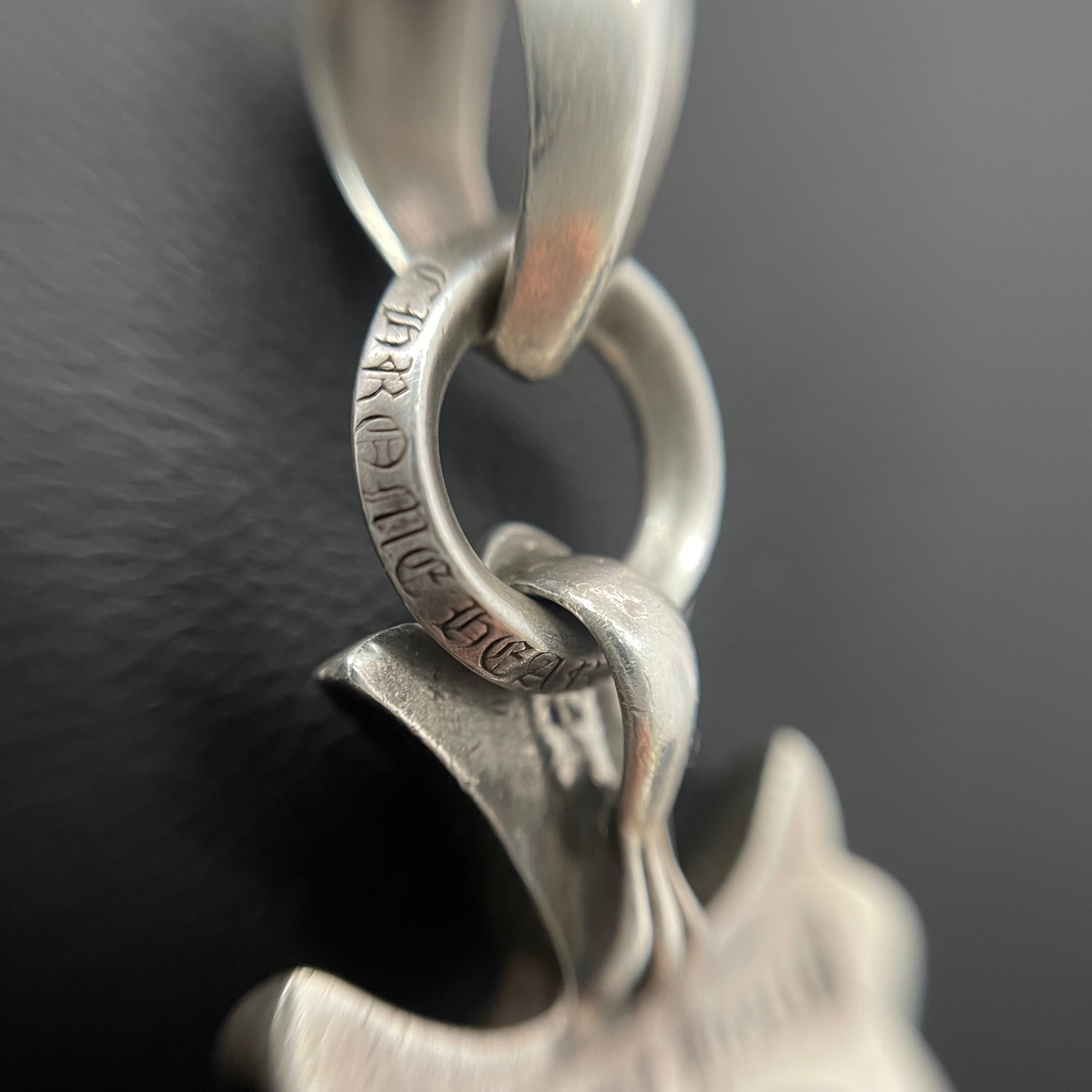 CHROME HEARTS_（クロムハーツ）_CH CRS SML W/BALE_スモールCHクロス Wベイル_シルバーネックレストップ_中古品