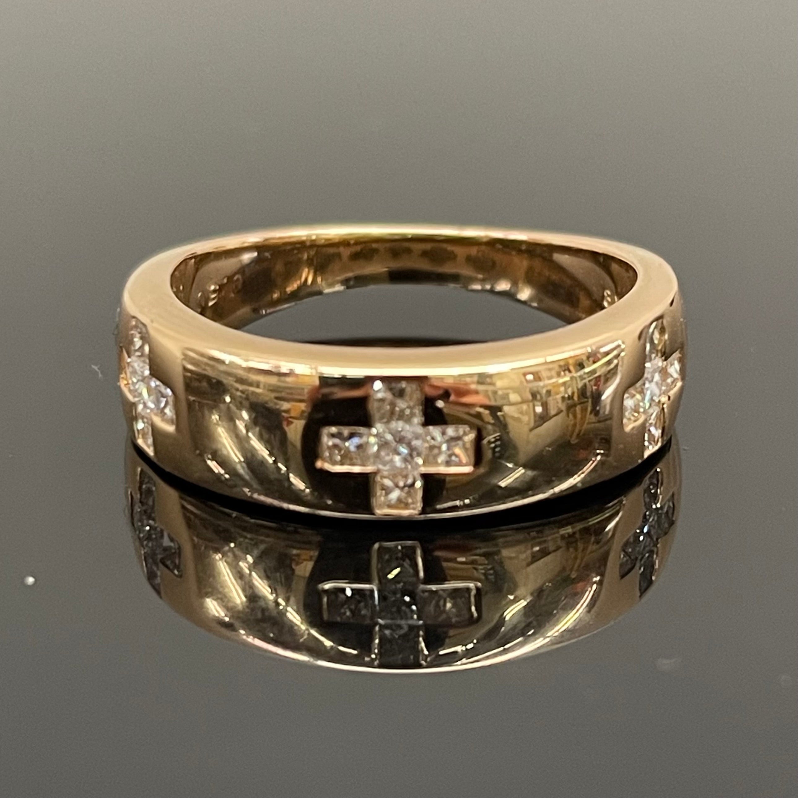 ノンブランド _K18RGダイヤモンドリング_FD0.5ct/5.1g/＃13号 _中古品