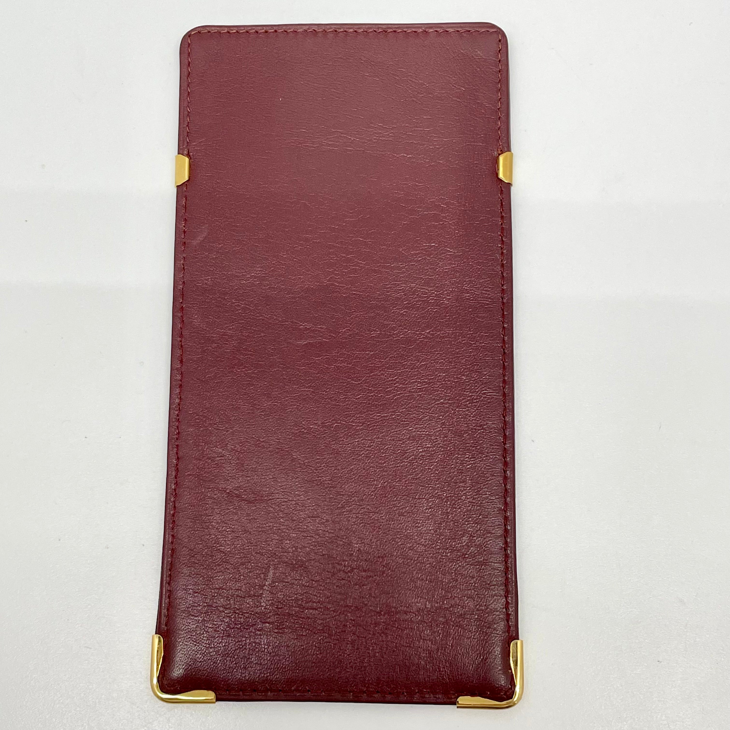 Cartier_（カルティエ）_眼鏡ケース _マストライン _ボルドーxゴールド_中古品
