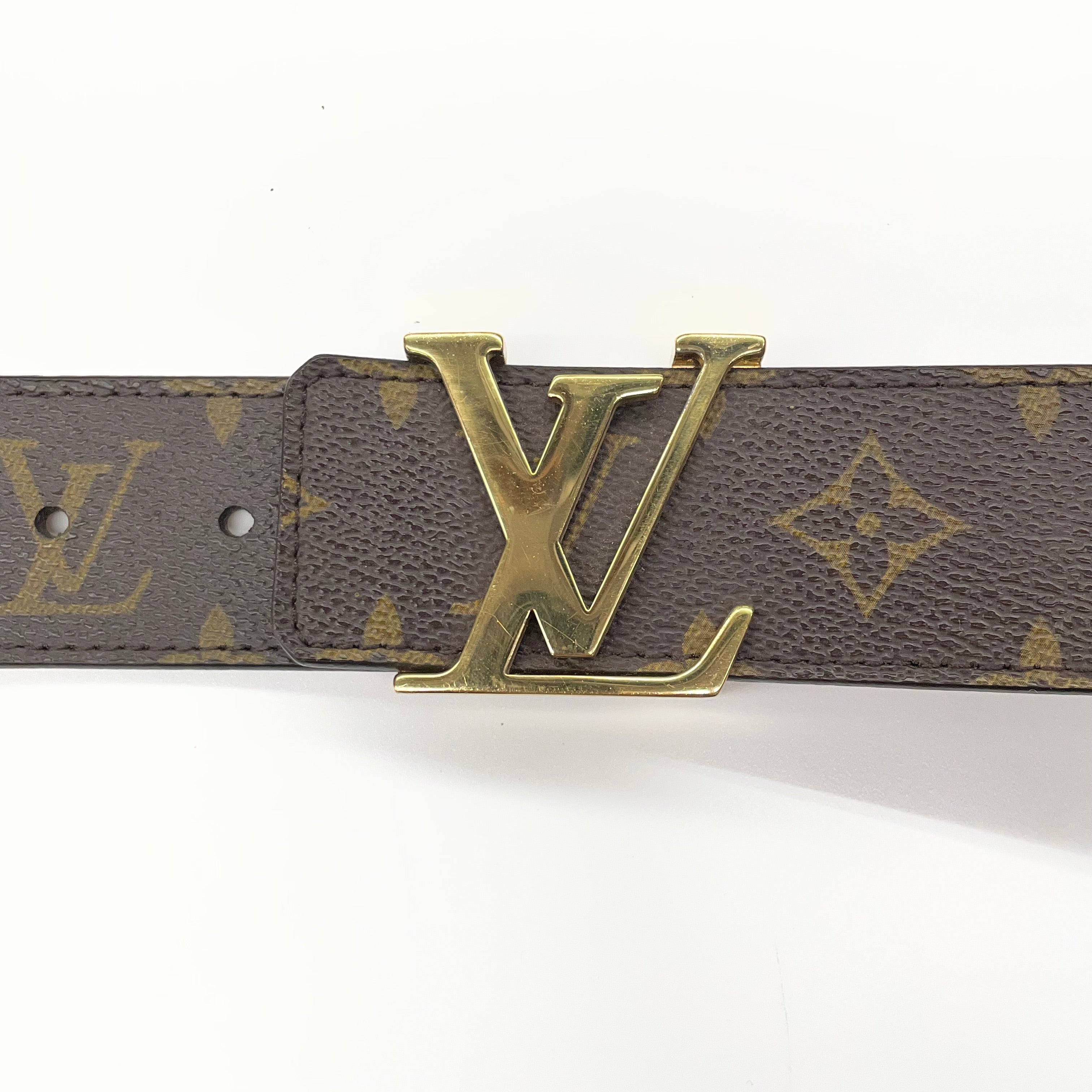 LOUIS VUITTON_モノグラム サンチュール_LVイニシャルベルト_M9608／95／38in_中古品